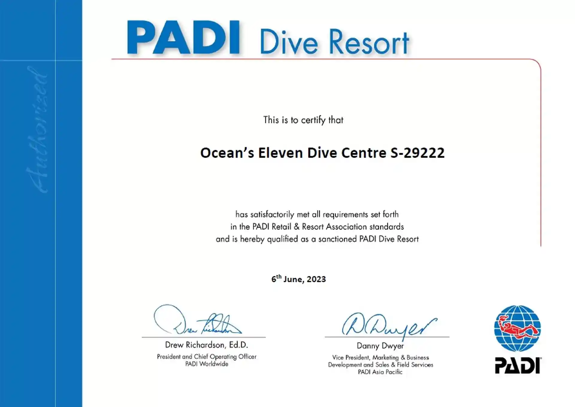 Dive shop photo