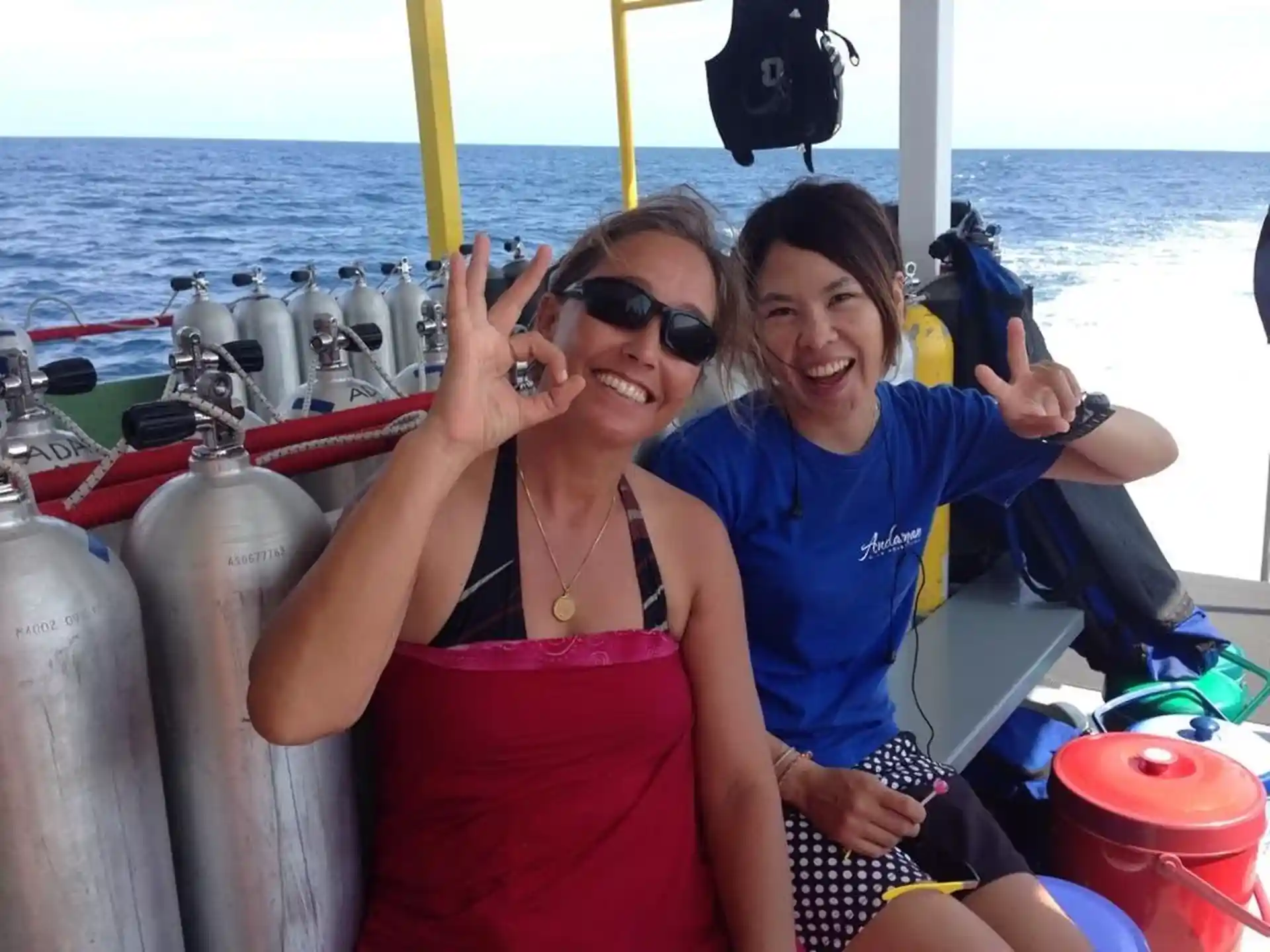 Learn during the boat trip how to set up your gear, do a buddy check and enter the water safely.