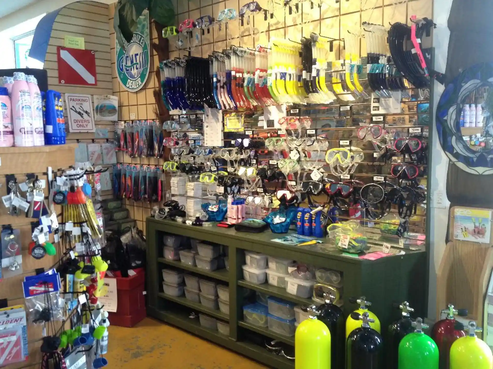 Foto de la tienda de buceo