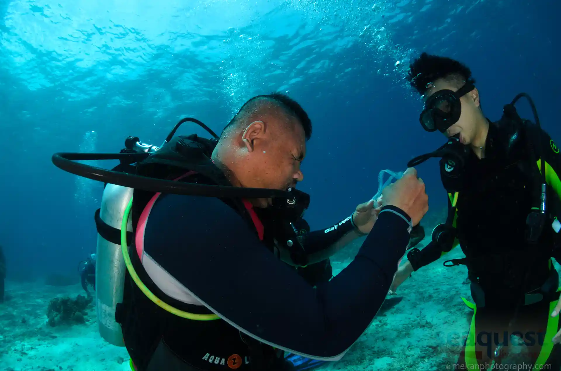 Repeat the skills you practice in the pool, underwater in teh ocean.