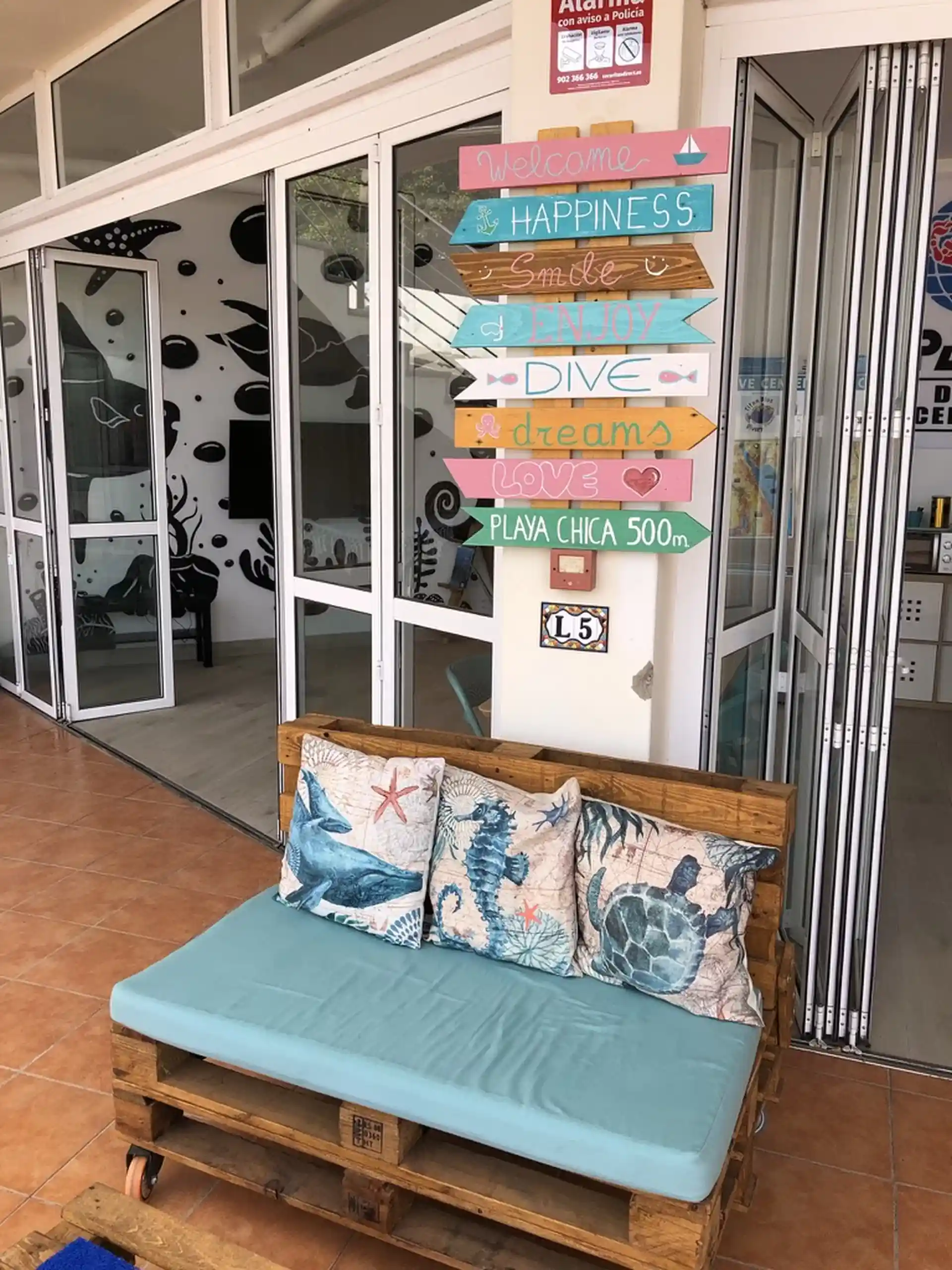 Photo du magasin de plongée