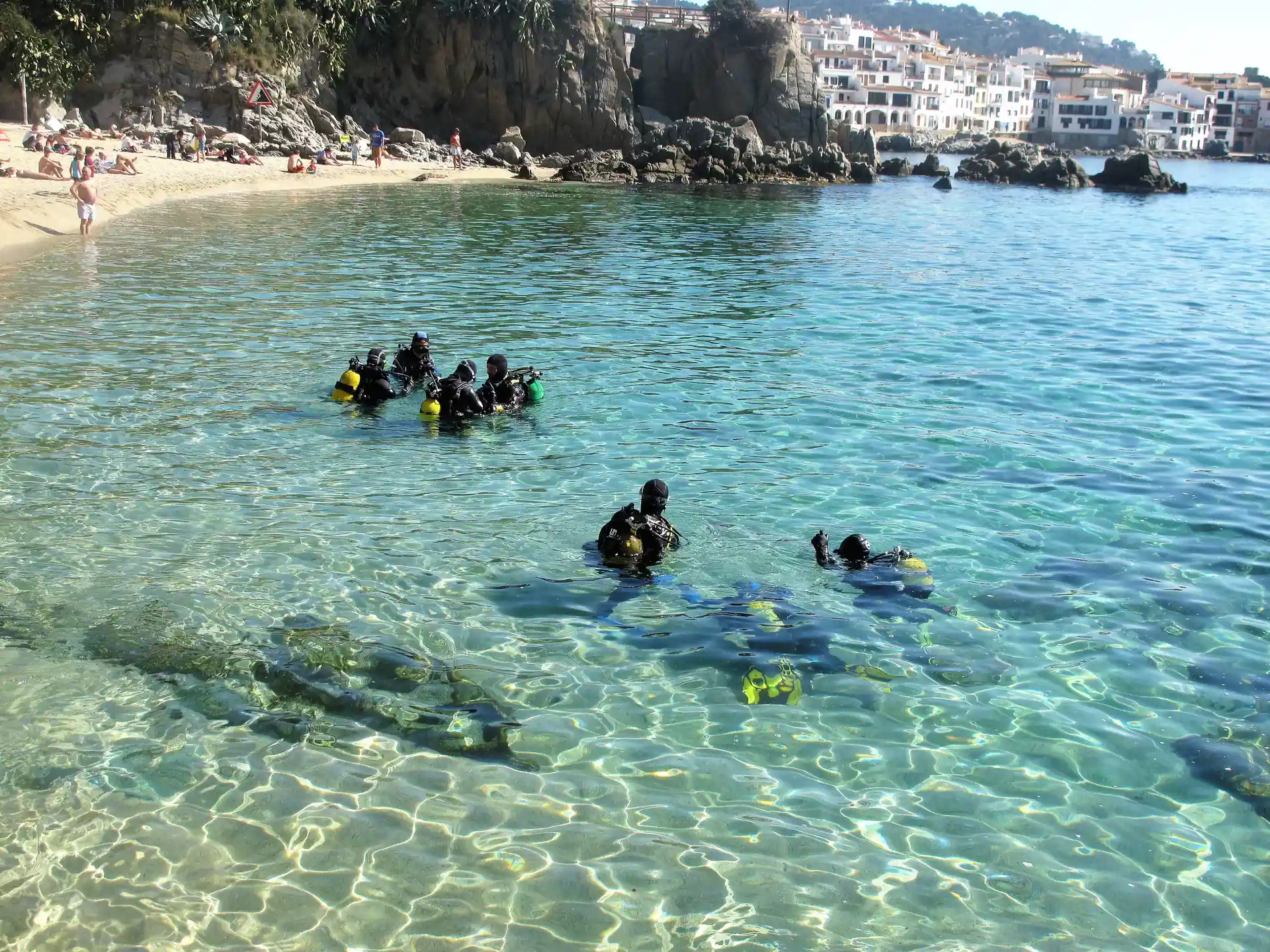 Some adventure divs will be done on the beach for better control.