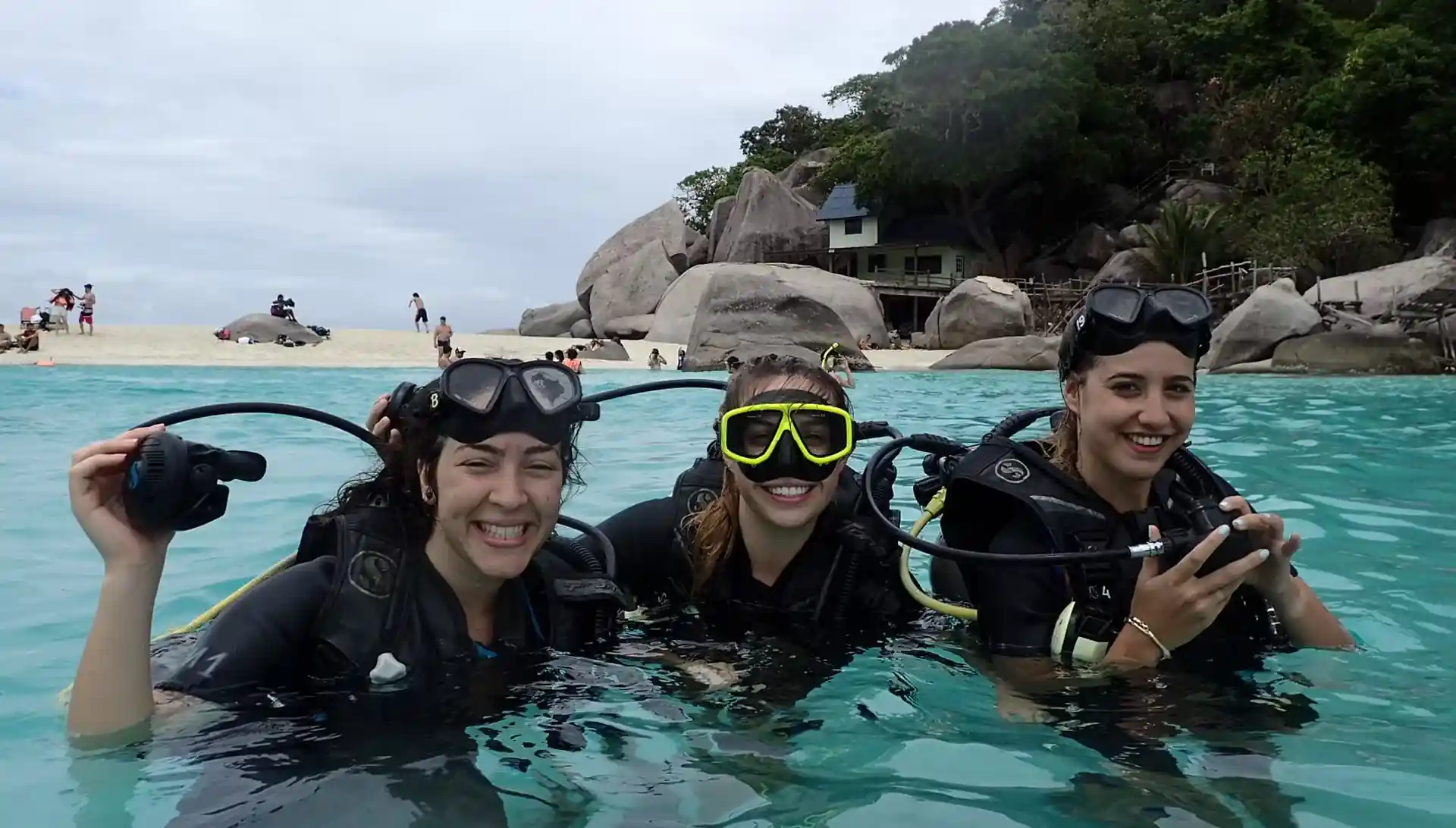 After the first dive in a life!