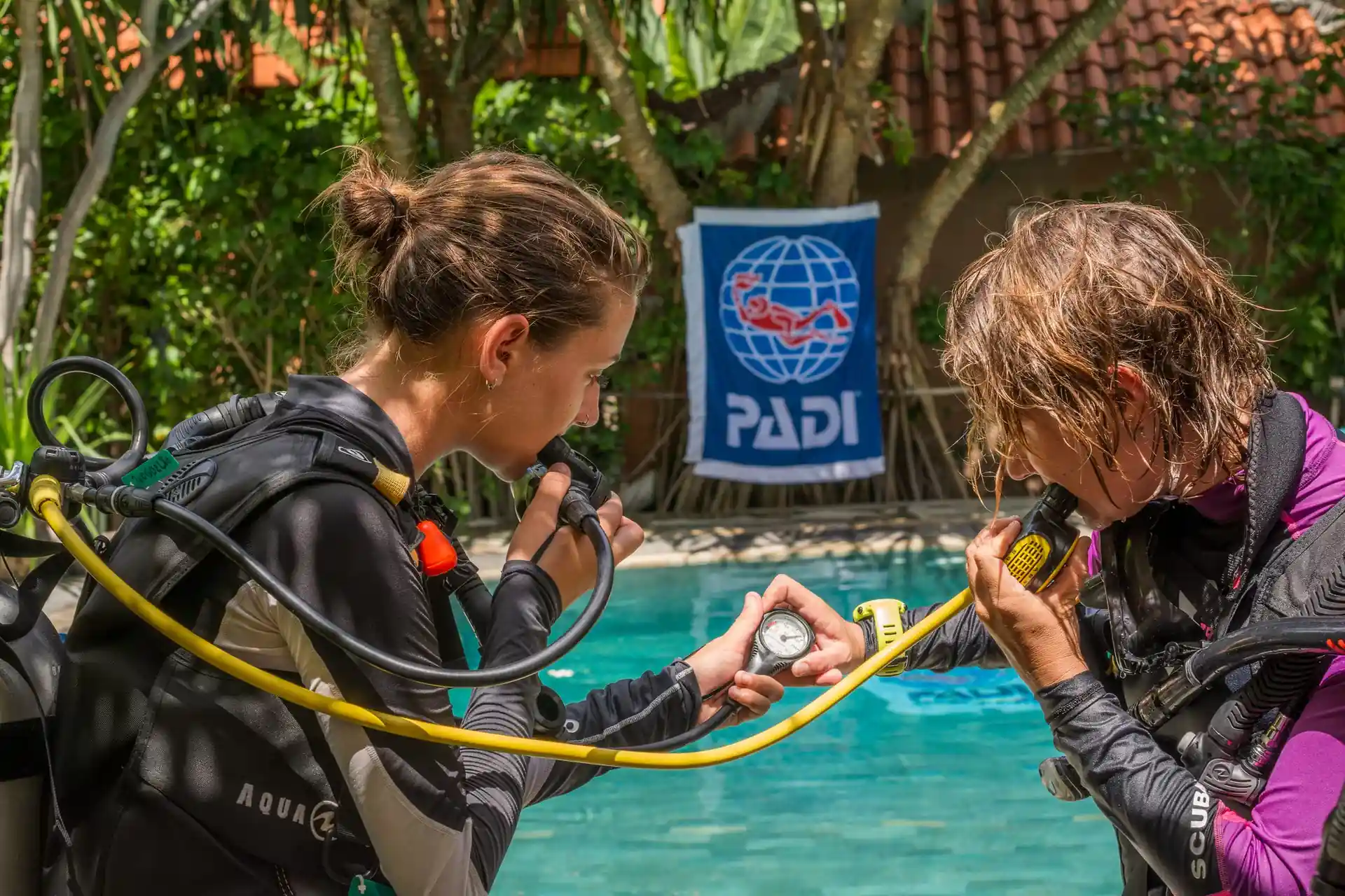 Skill circuit at the pool