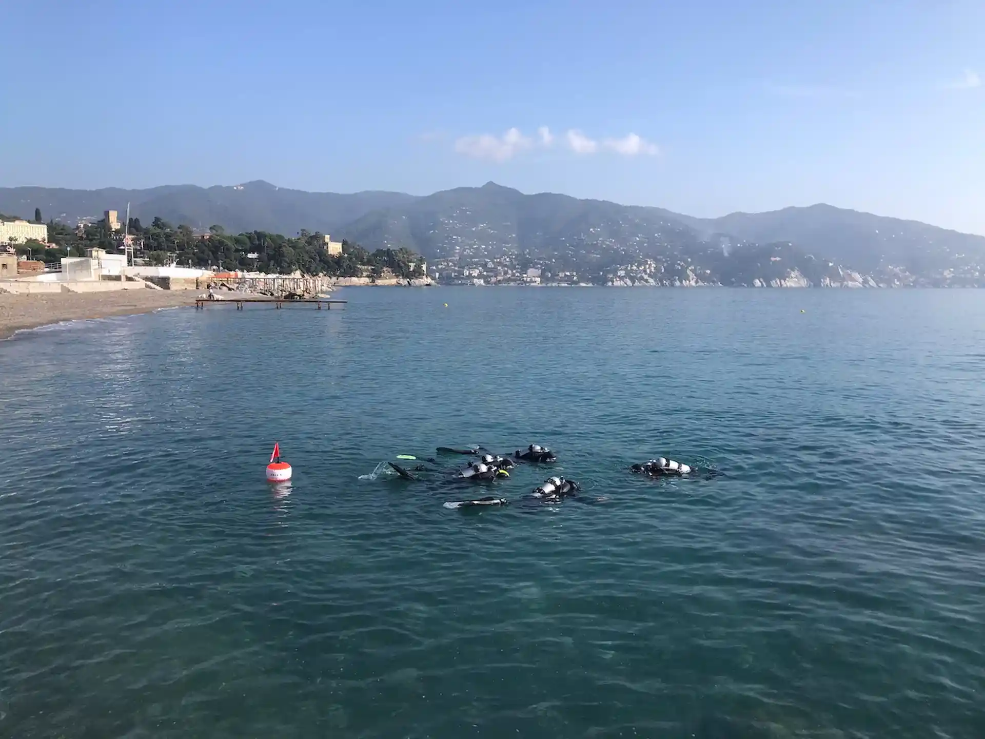 Getting familiar with breathing underwater