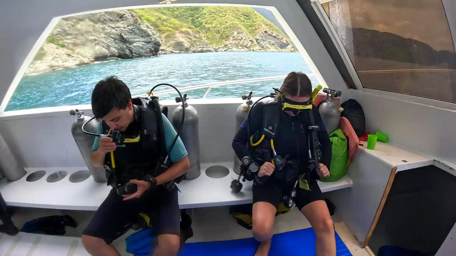 Preparing the fine equipment in the boat