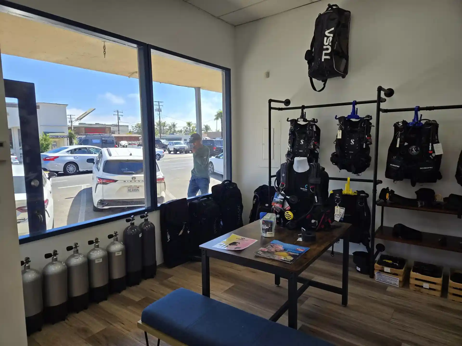 Photo du magasin de plongée