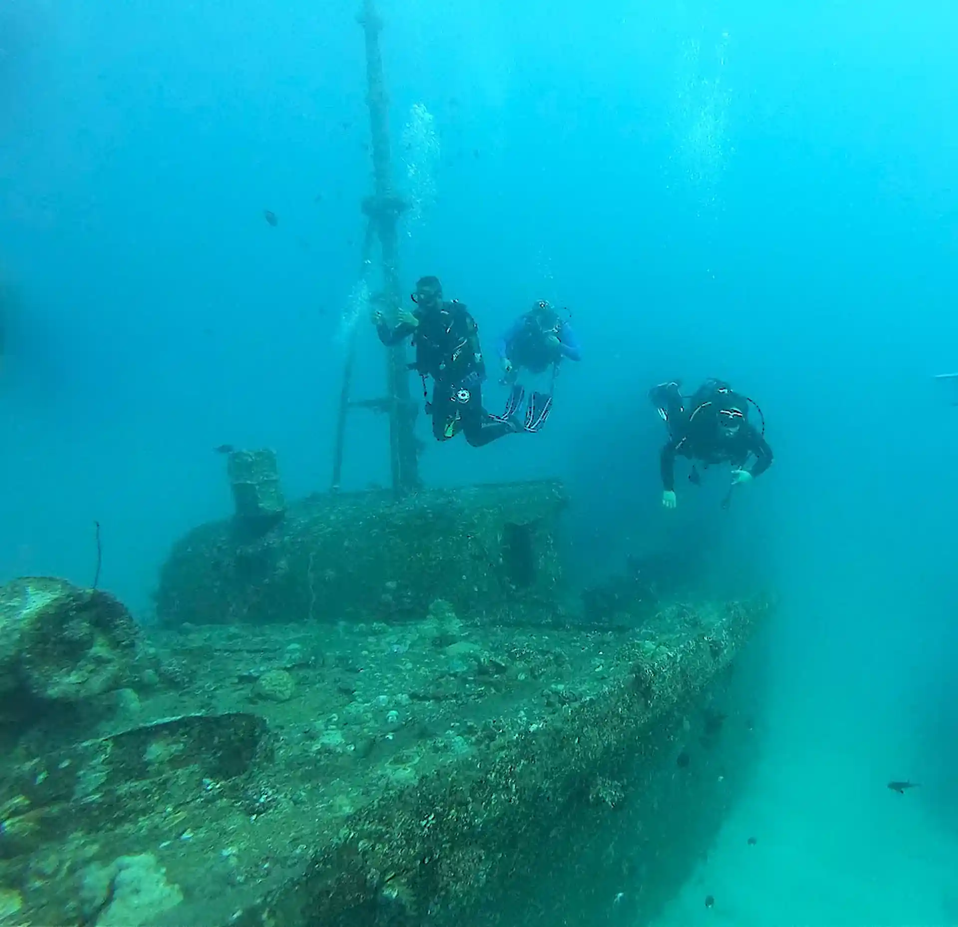 Explore Mauritius’ iconic wreck sites while completing your PADI Advanced course