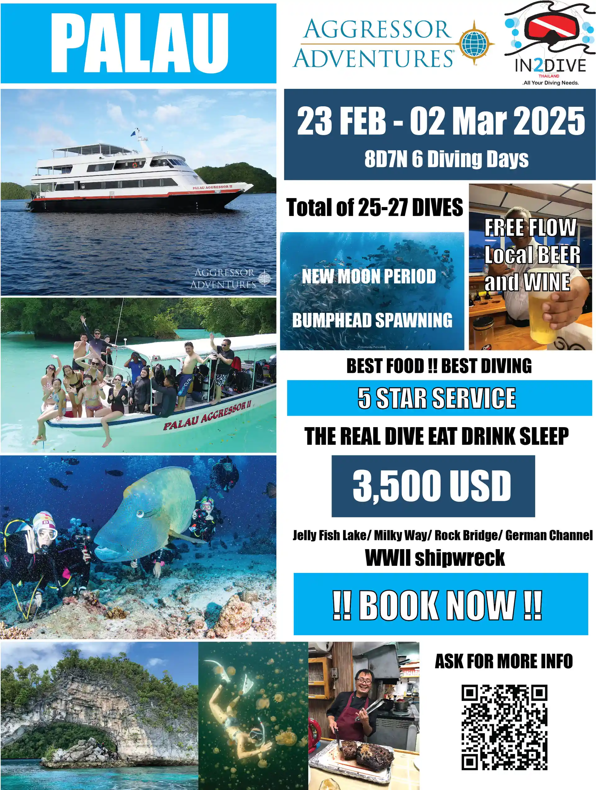 Bangkok | PALAU DIVE TRIP WITH IN2DIVE x PALAU AGGRESSOR II | Book ...