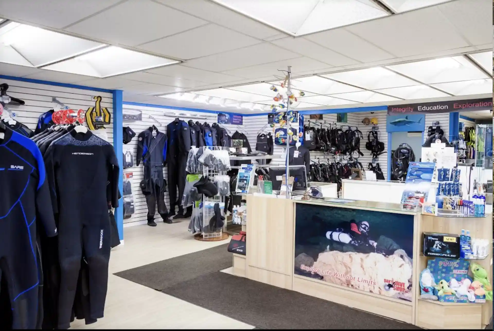 Foto de la tienda de buceo