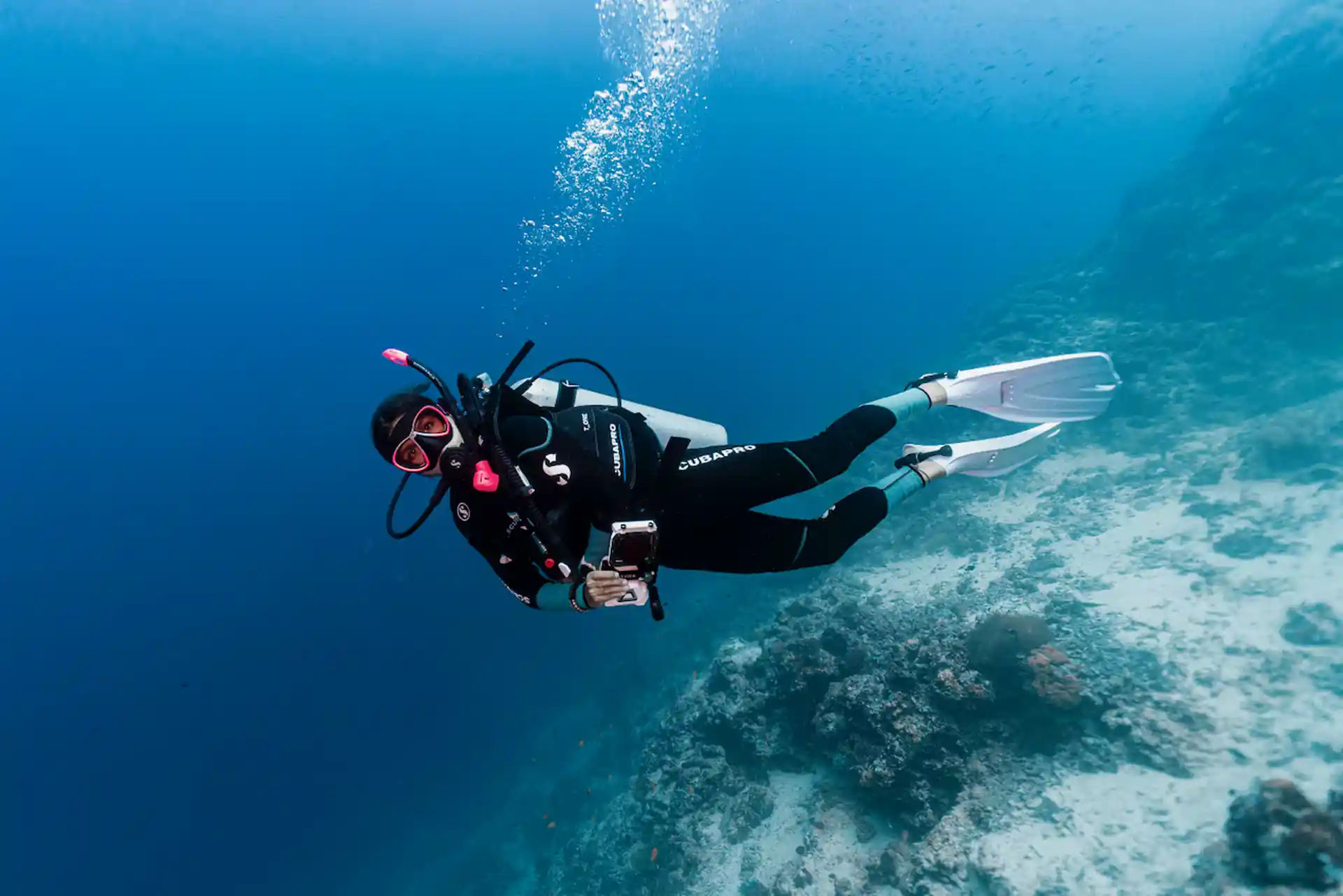 Enjoy your open water dives at our thriving local reefs