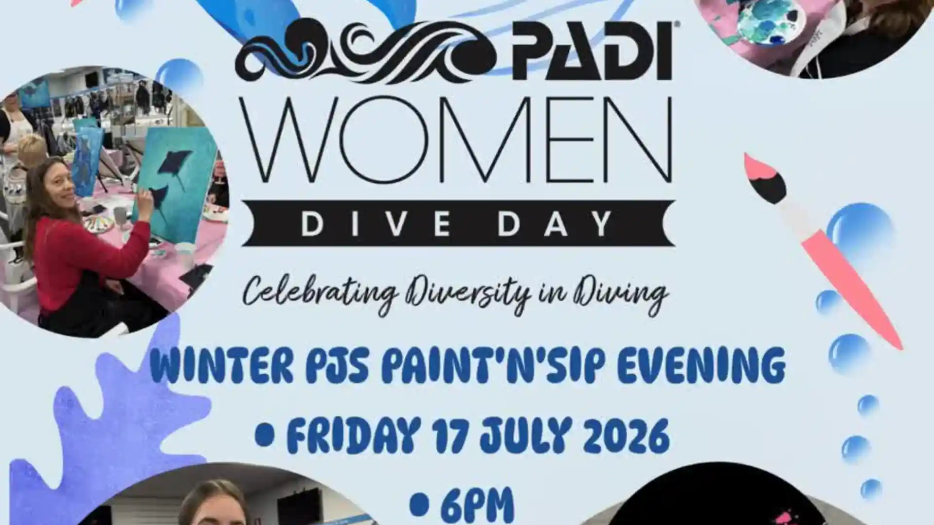 PADI Women's Dive Day Friday 17 July 2026 6pm