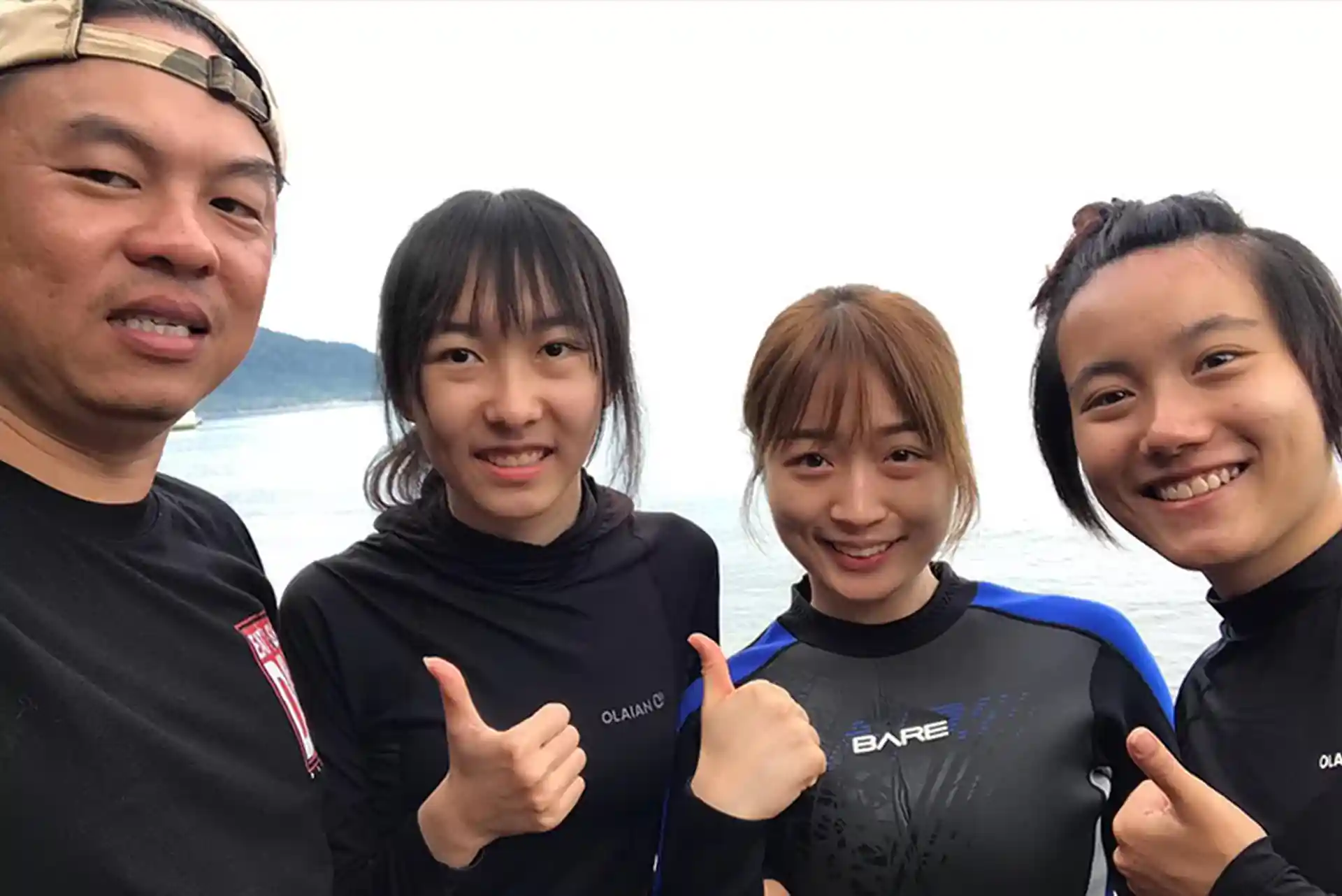 与家人一起潜水旅行很有趣