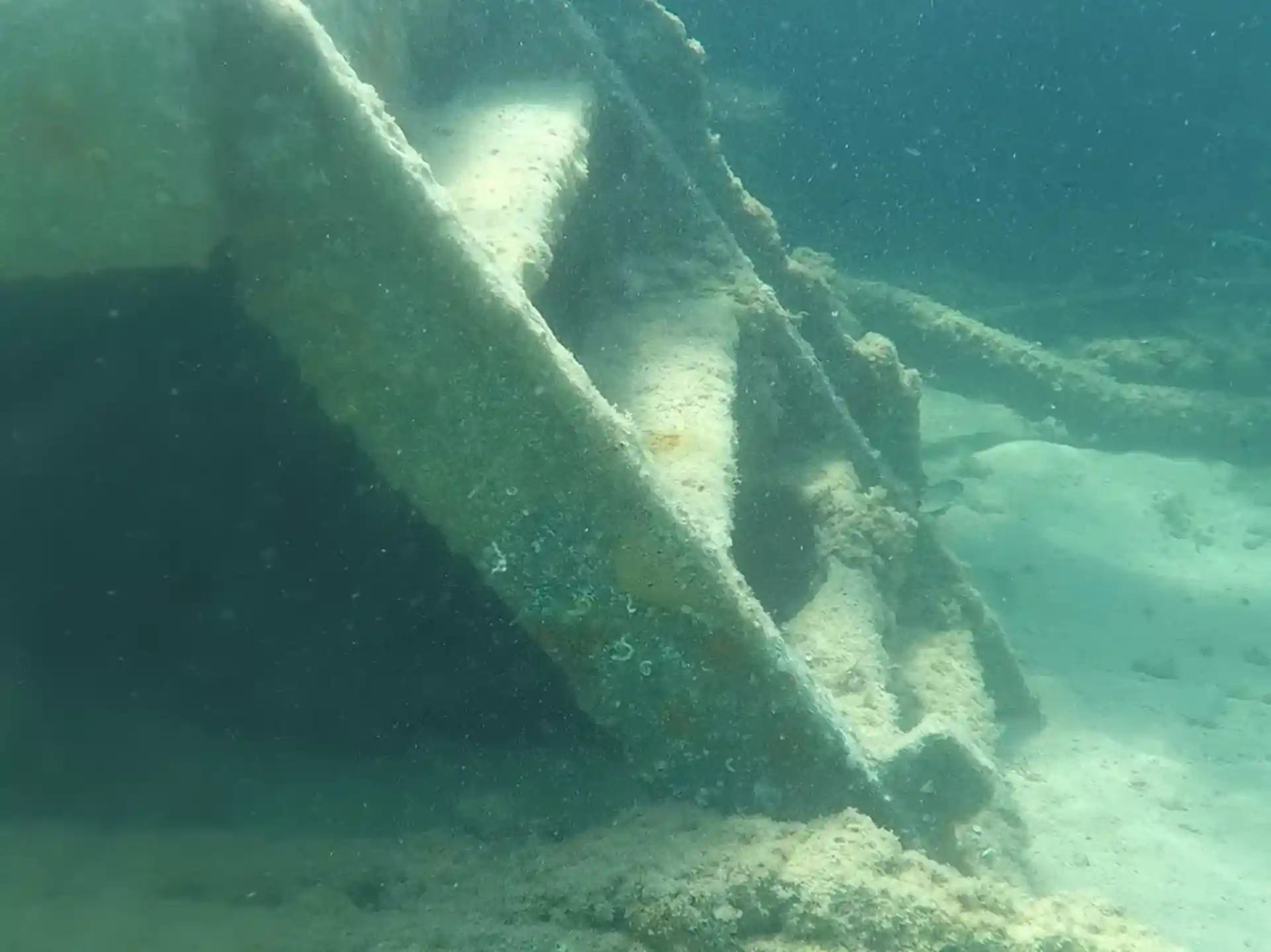 Snorkelling by the wreck