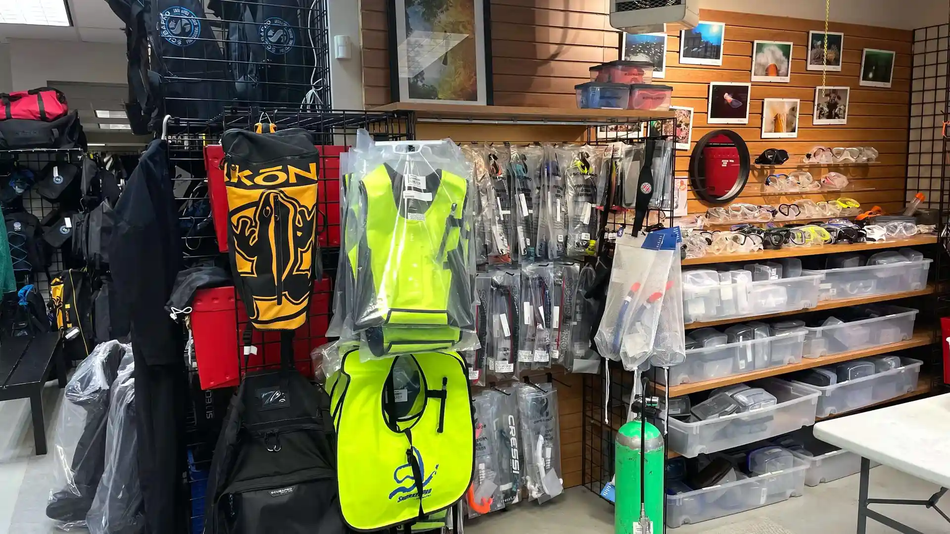 Photo du magasin de plongée