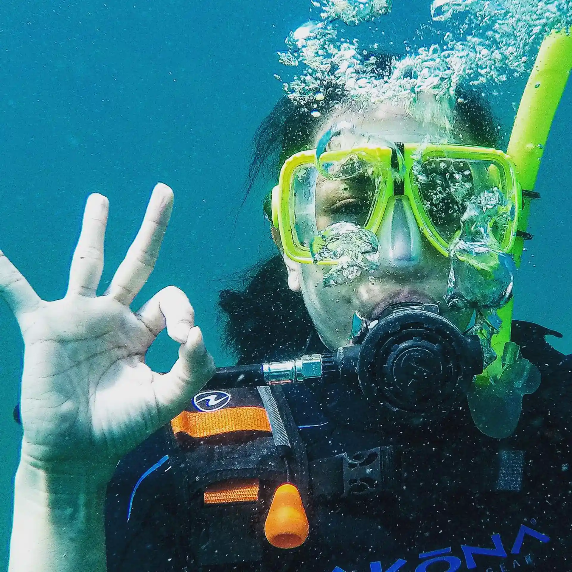 Auch hier werden Sie sich an die Unterwasserumgebung anpassen