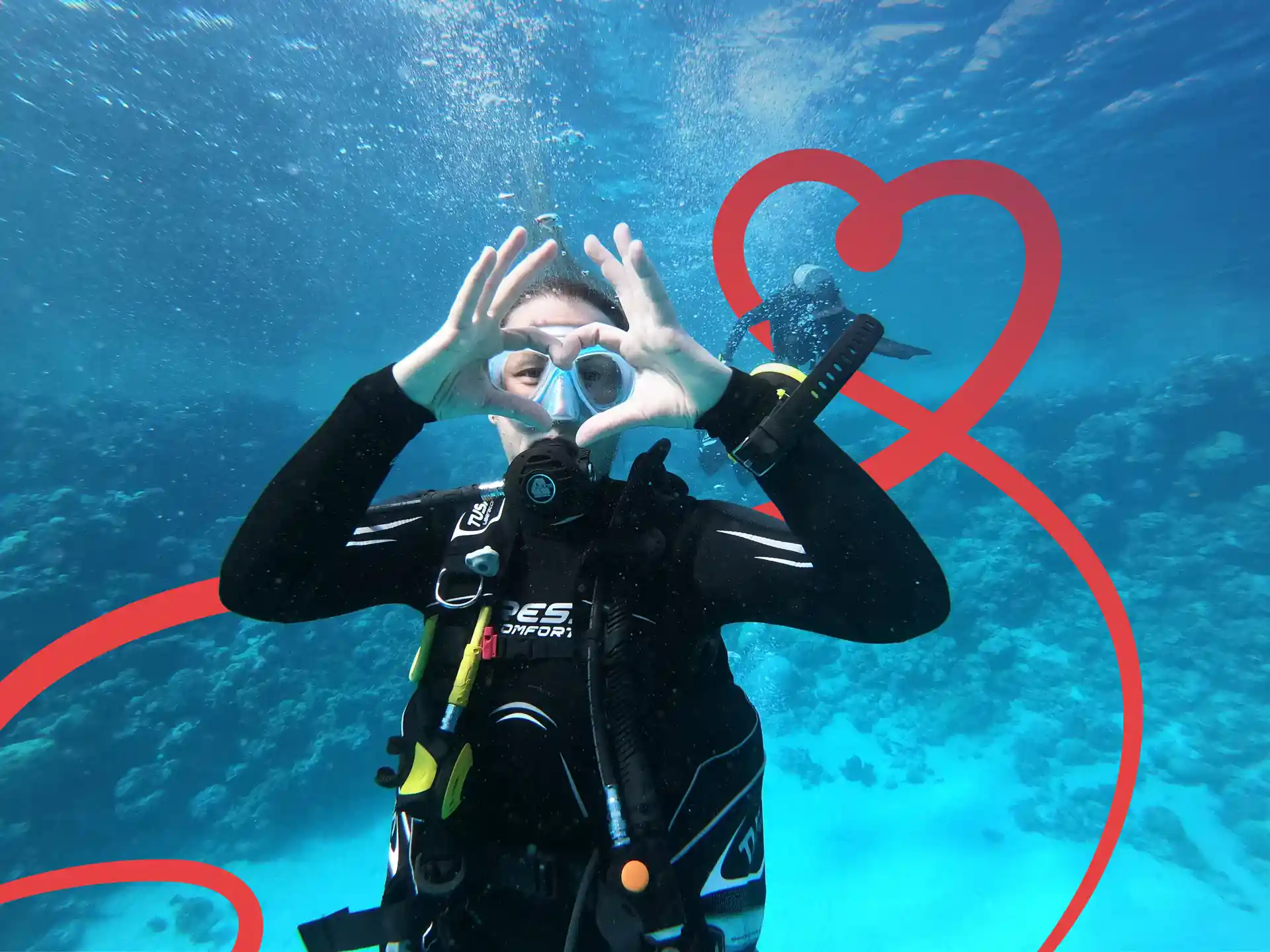 Love for the underwater world.
