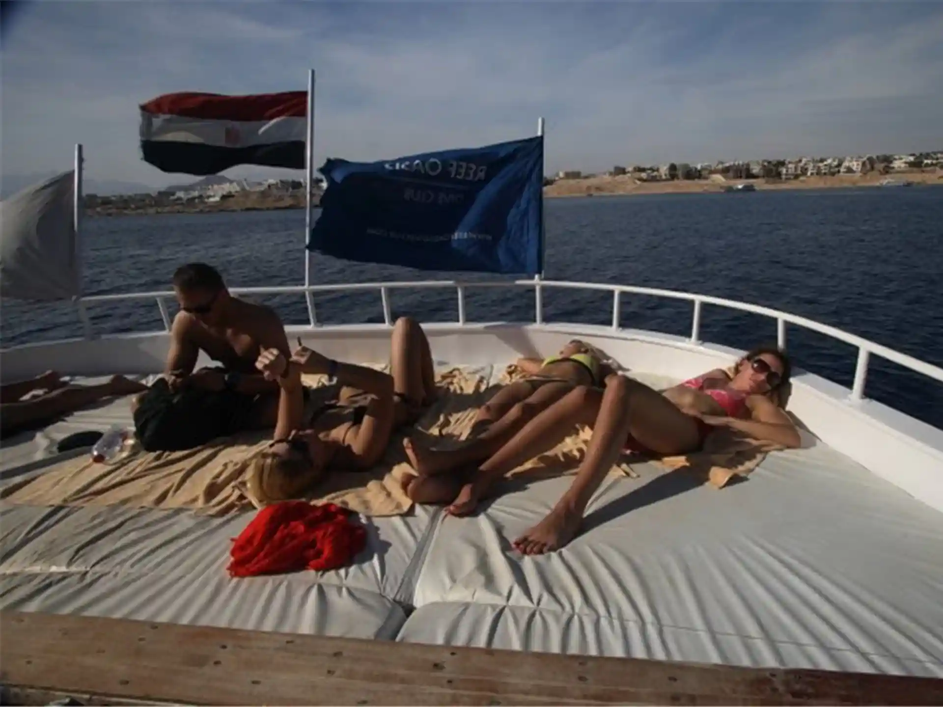 Enjoy great weather and a good company on the boat