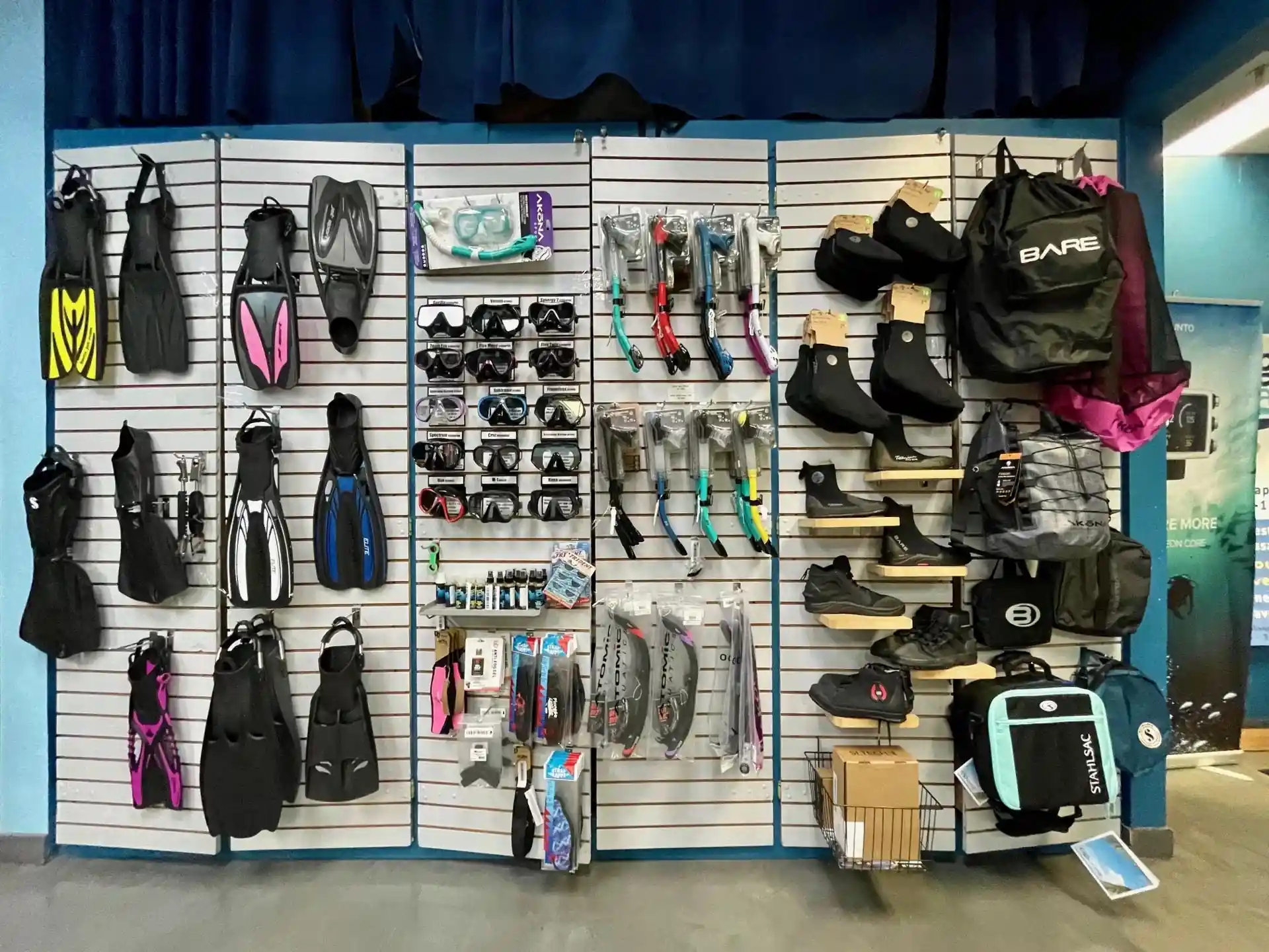 Photo du magasin de plongée
