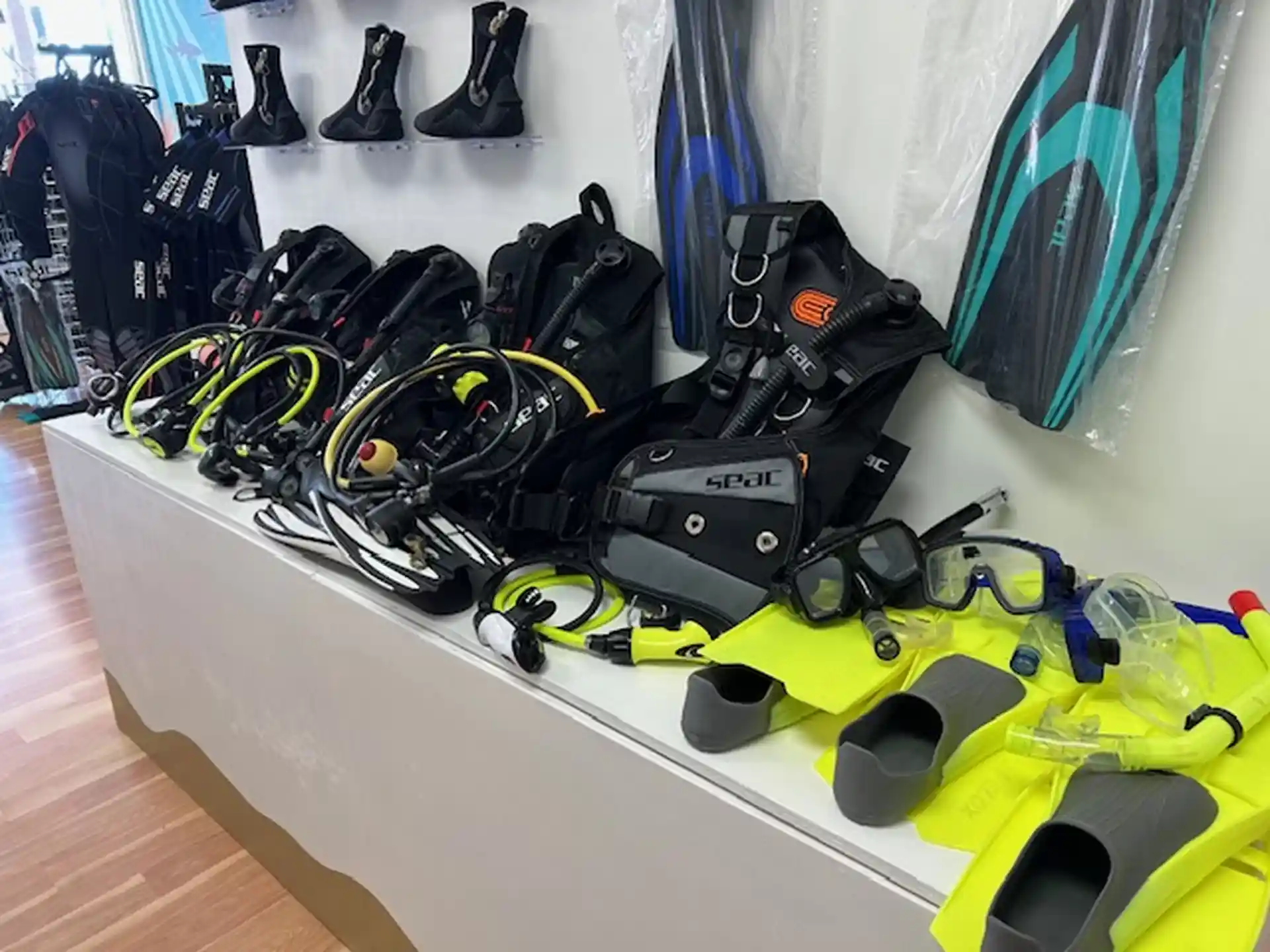 Rental gear display