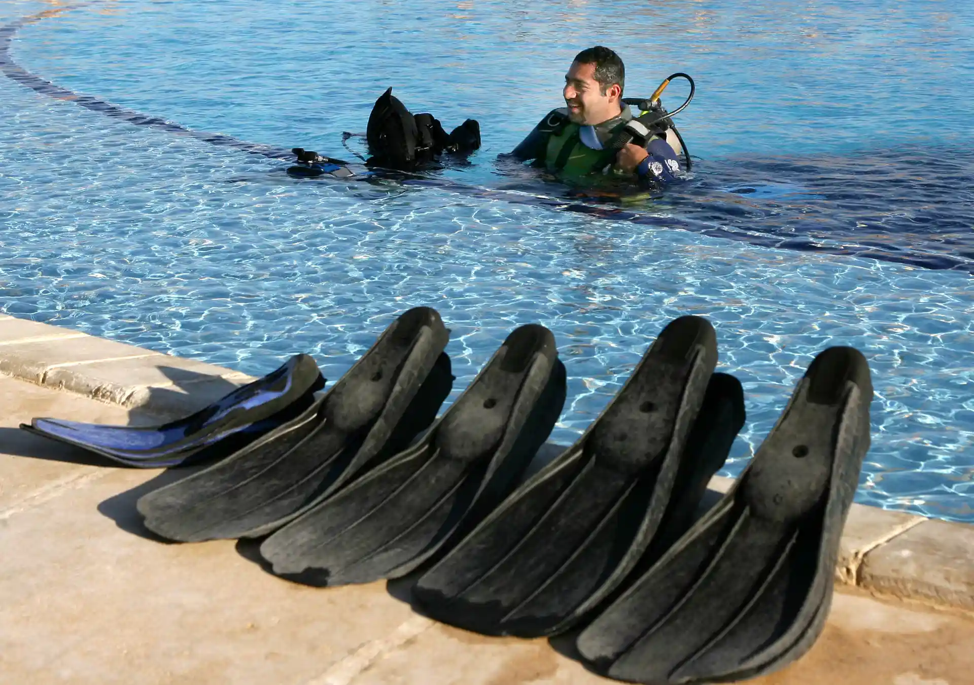 Take your first breath under water!