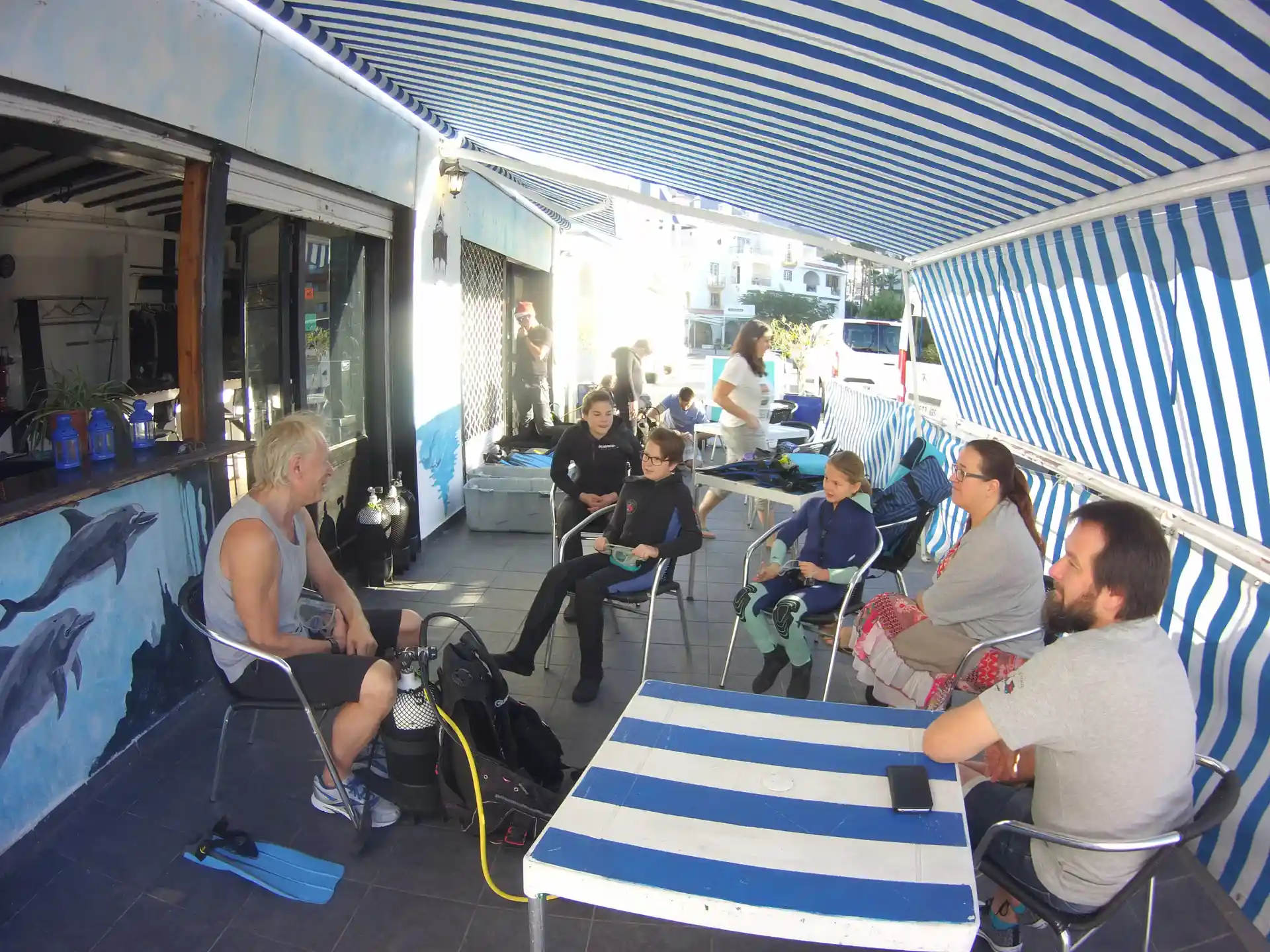 Briefing à Ocean Trek Club