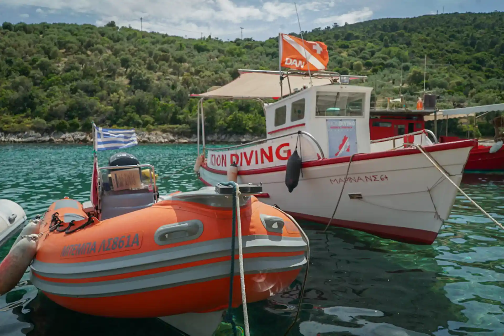 Marina and her buddy boat called Beba