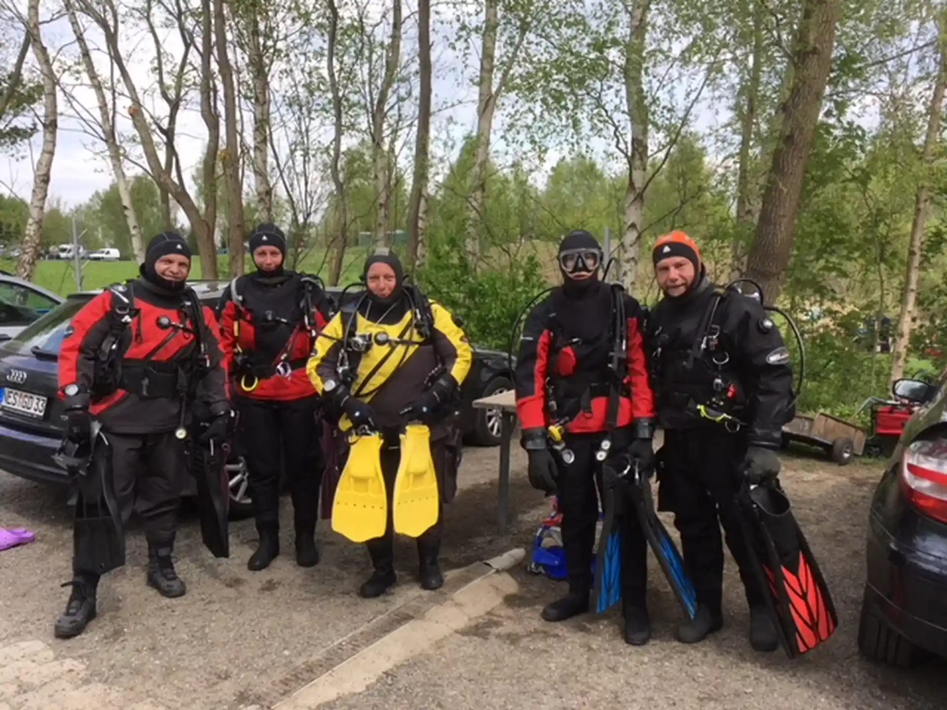 Gruppe Taucher