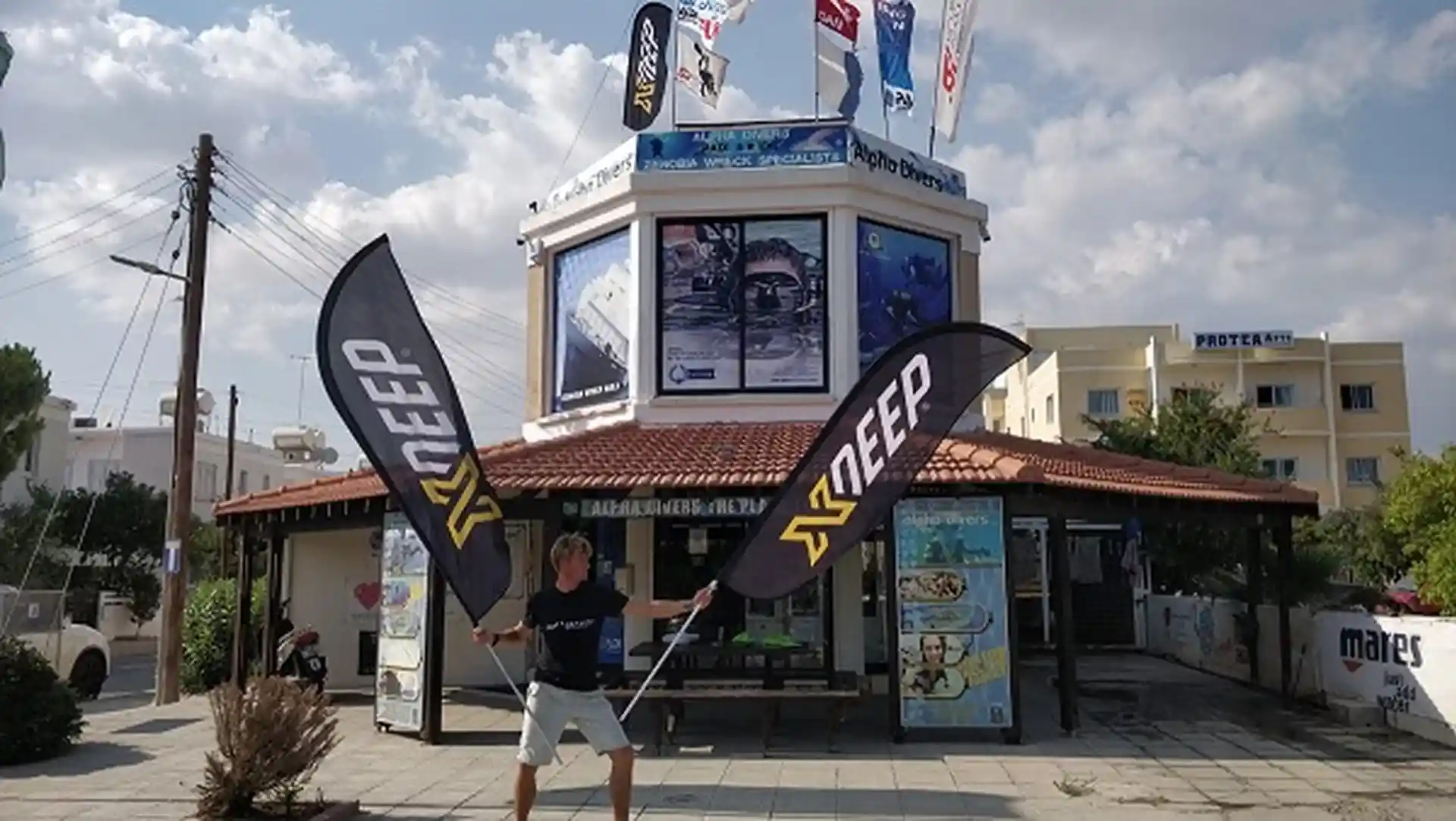 Alpha Divers, awesome on site facilities and retail shop