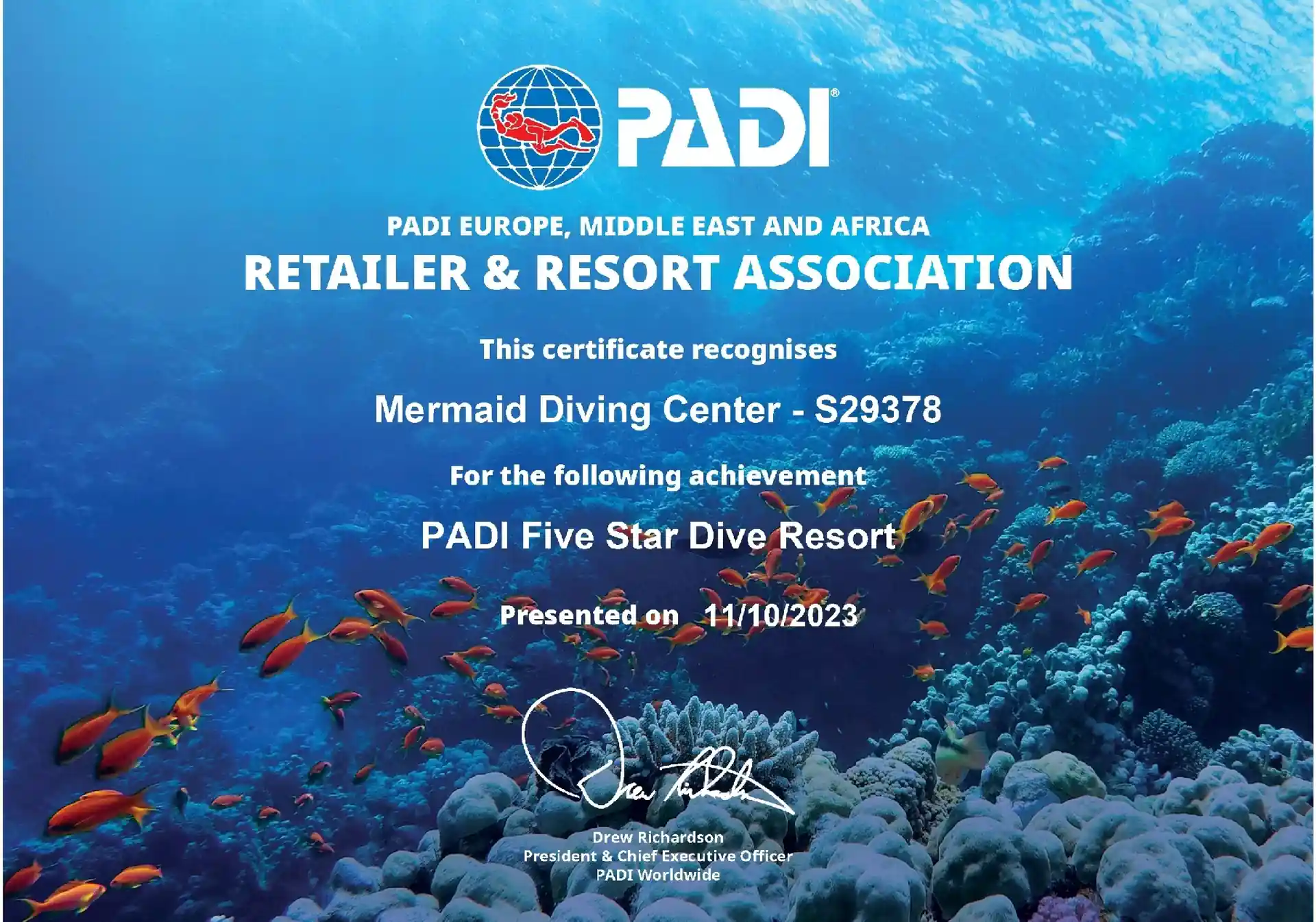Dive shop photo