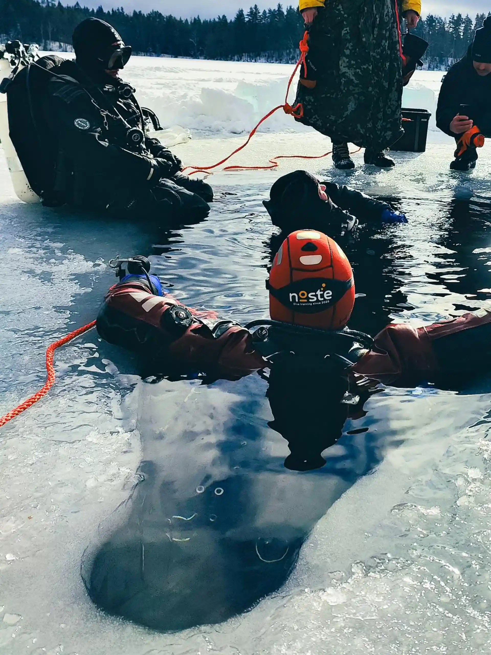 Ice diving is a winter highlight, with events for students and certified ice divers alike.