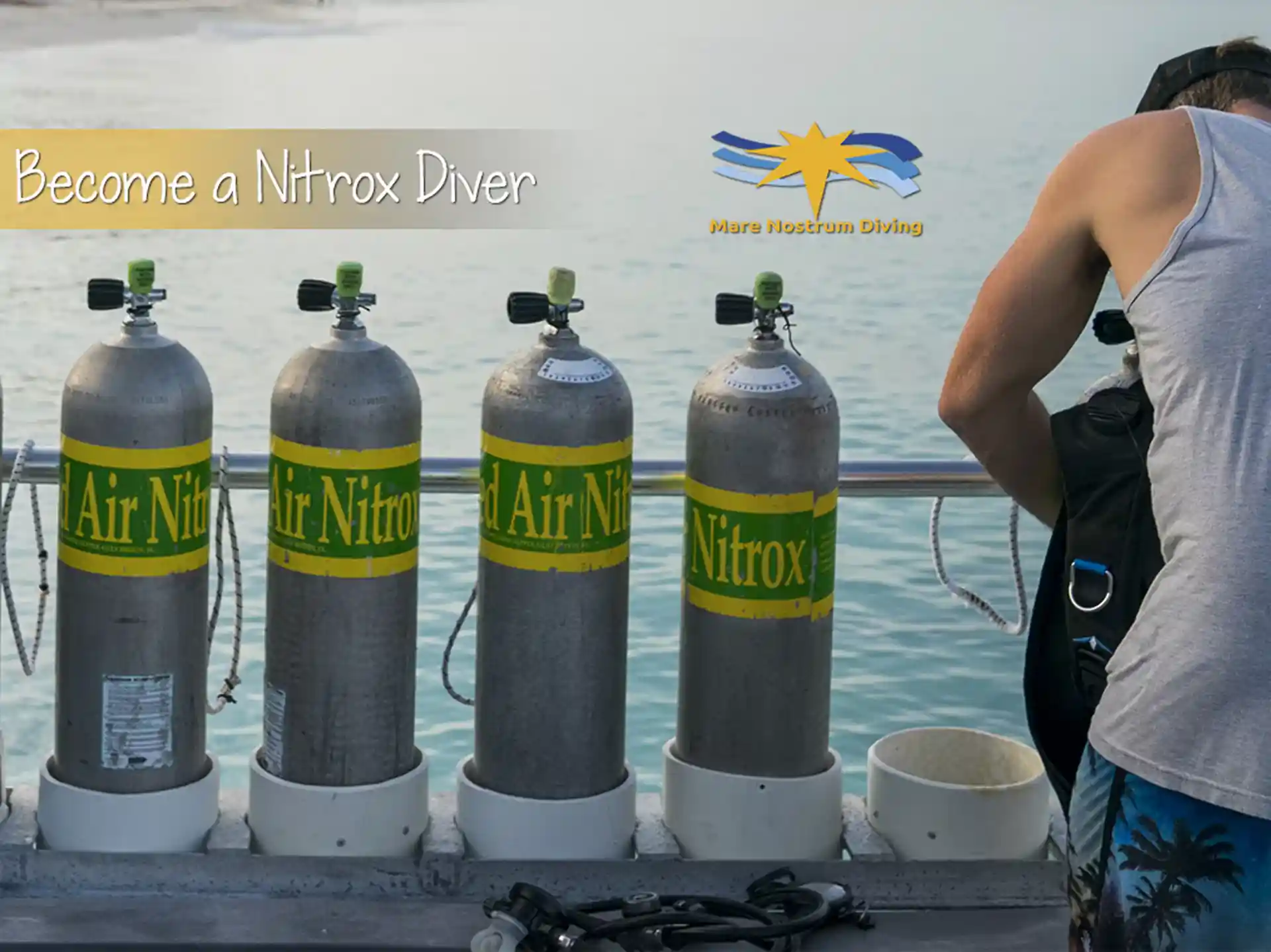 Enjoy longer dives and become a Nitrox Diver during your holiday in Ustica Island