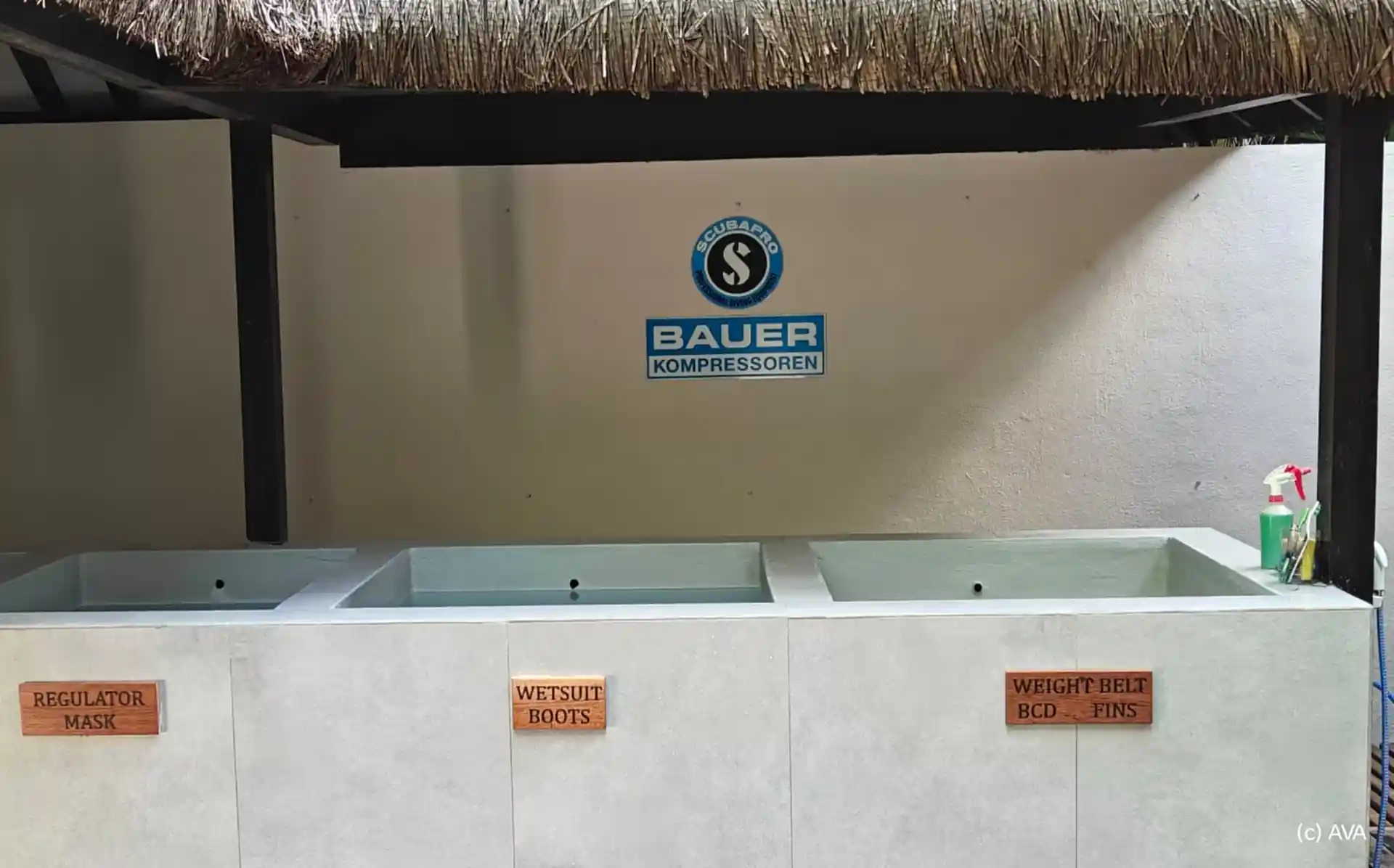 Equipment washing pools