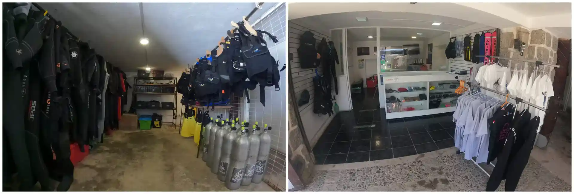 Foto de la tienda de buceo