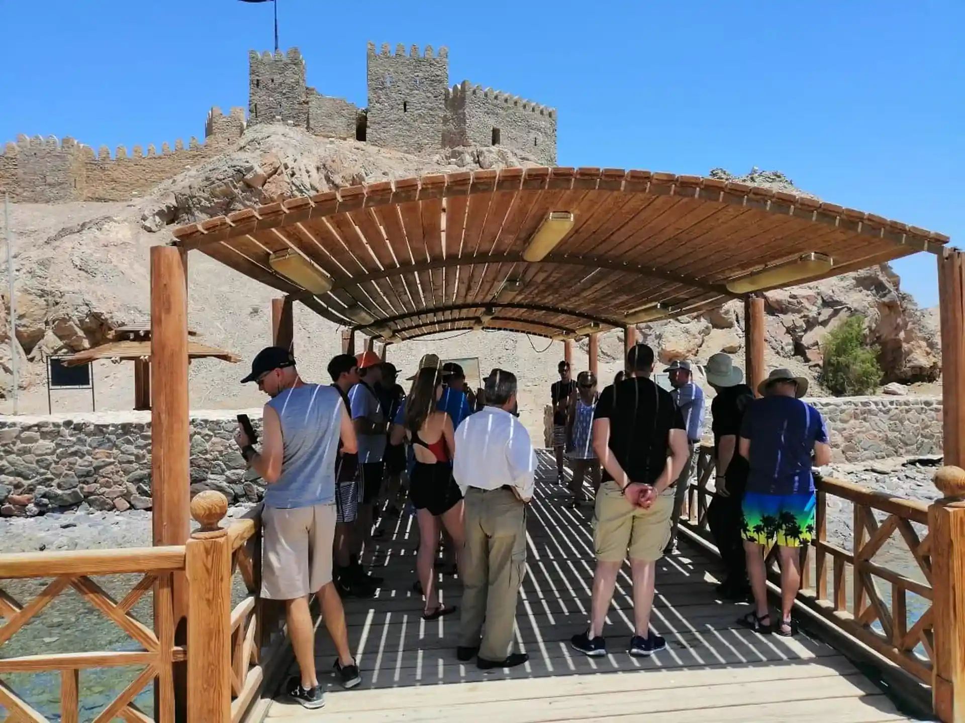 Entrance at Pharoah's Island, Taba, South Sinai, Egypt