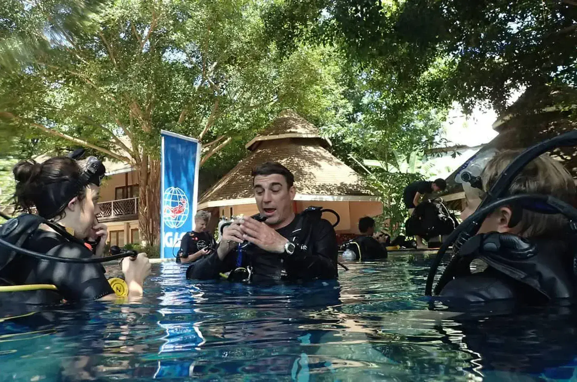 orientation about equipment use and safety guidelines plus training on basic scuba diving skills in our on-site pool to ensure you are comfortable
