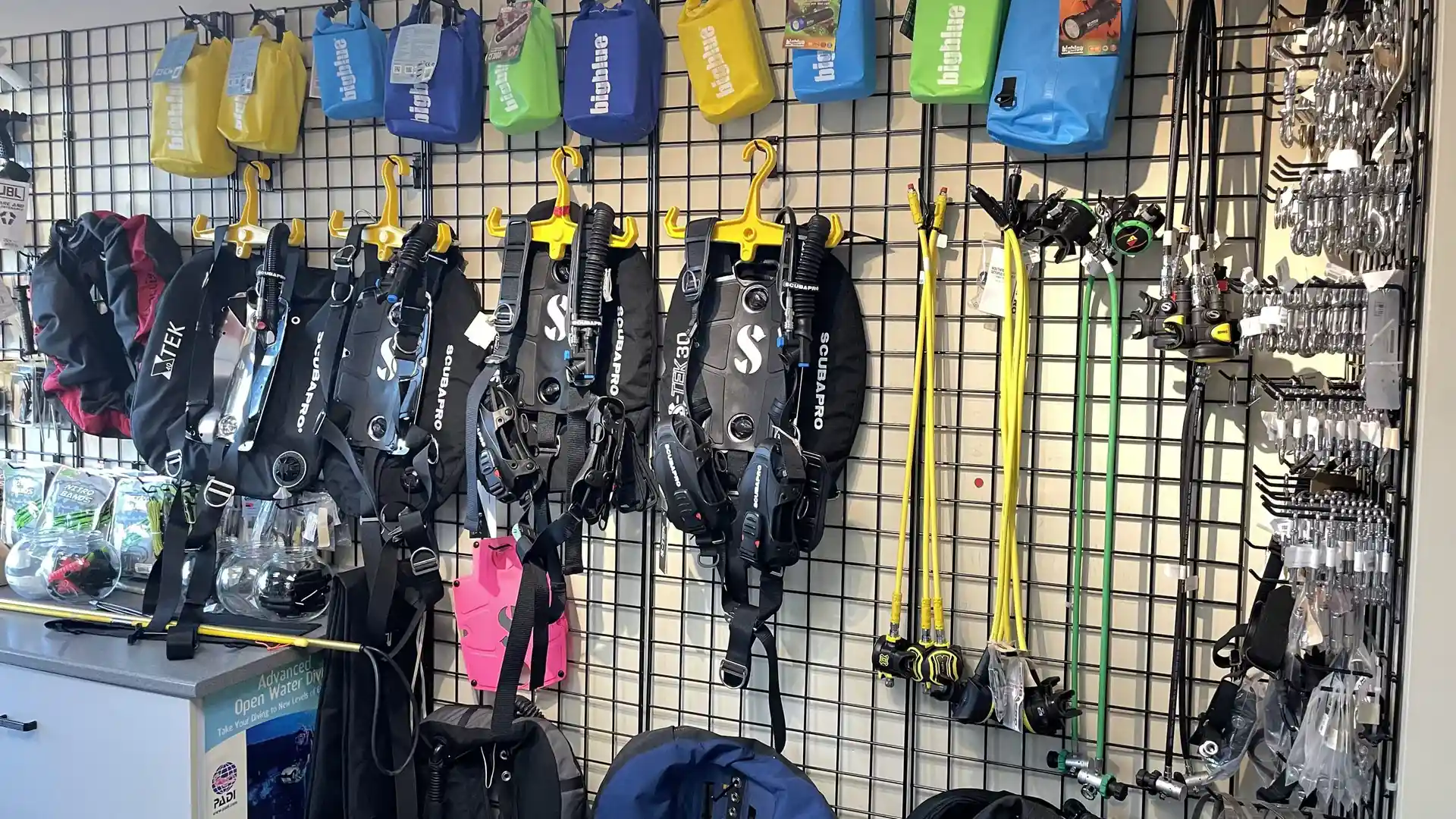 Photo du magasin de plongée