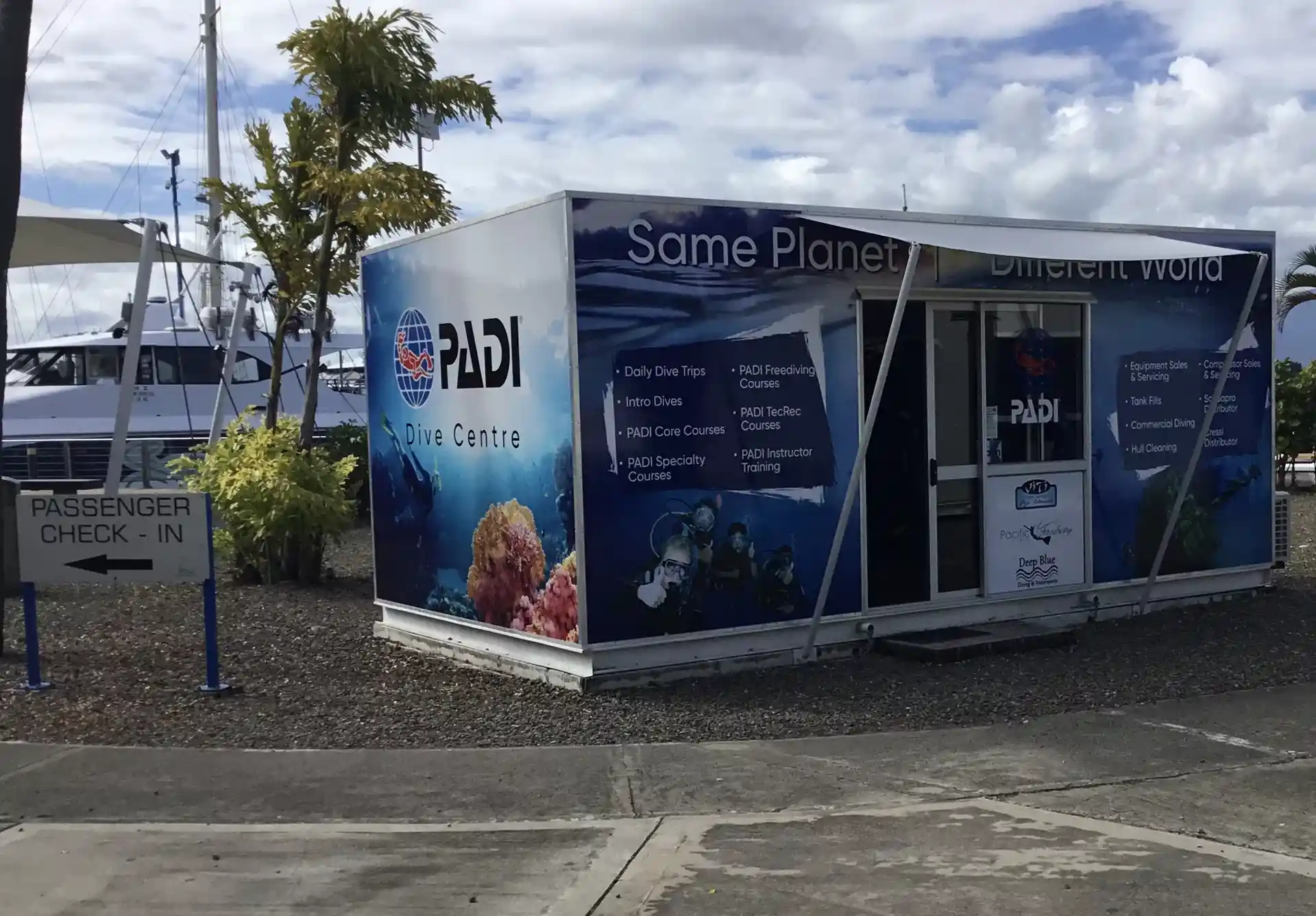 Our dive shop in primary location in Denarau Marina