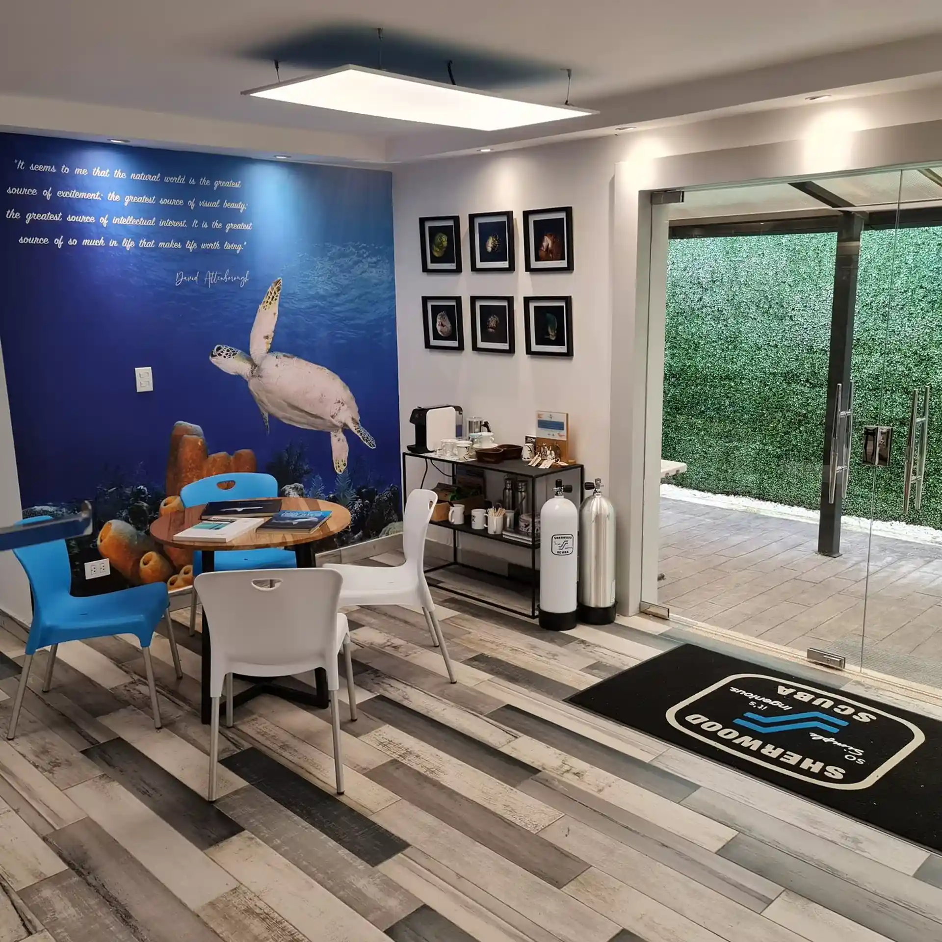 Foto de la tienda de buceo
