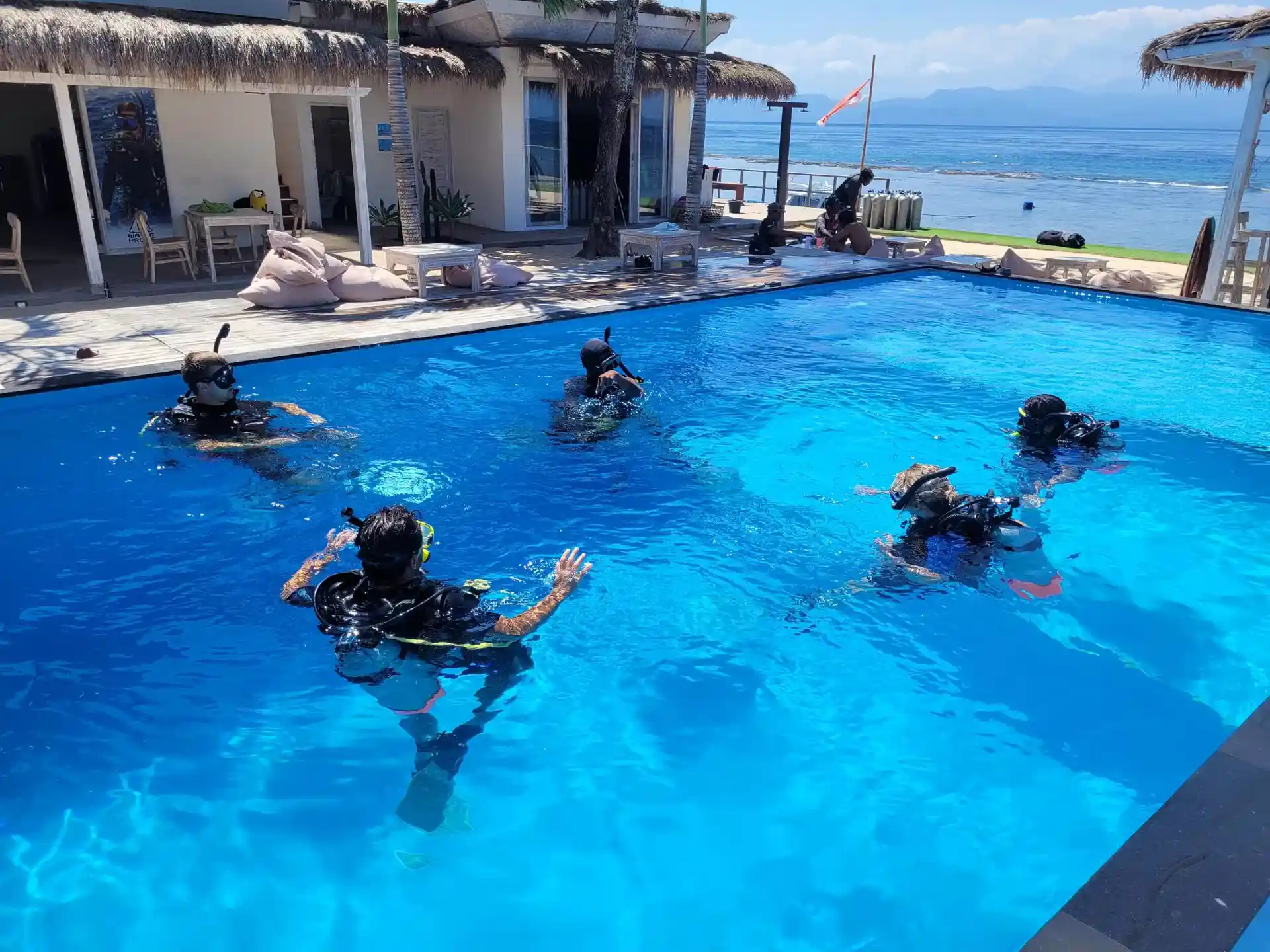 Open Water Course in our pool