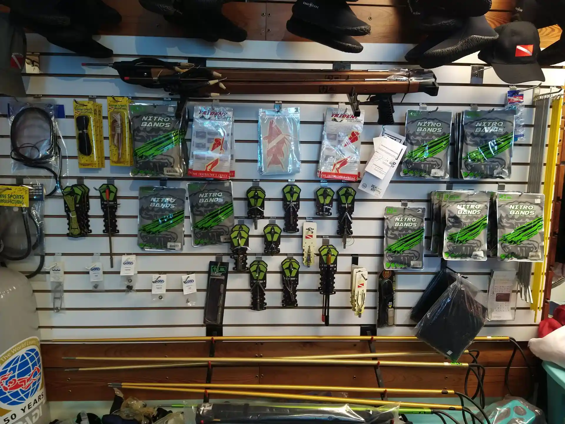 JBL Spearguns, Pole Spears and tips.