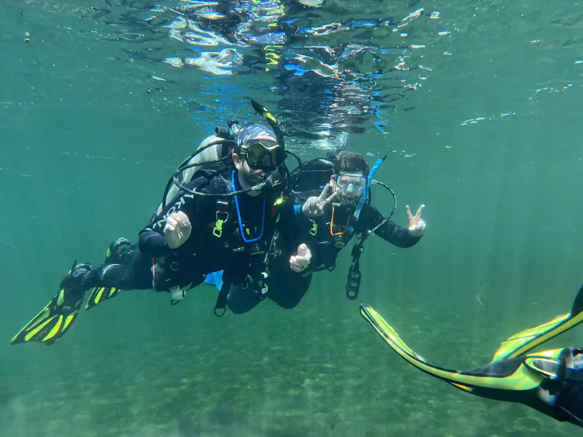 PADI Open Water Diver Certification - Divers on their Open Water dives