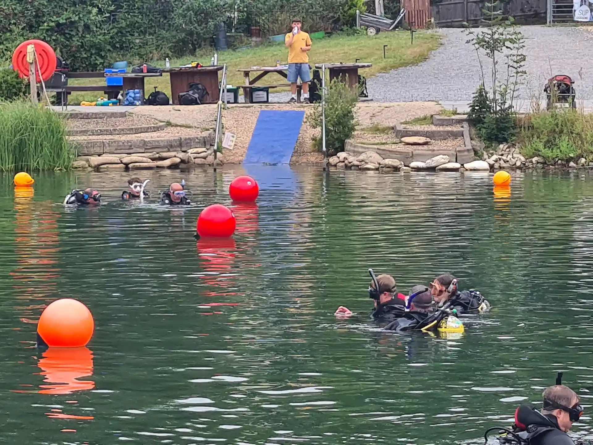 Rescue skills training in progress