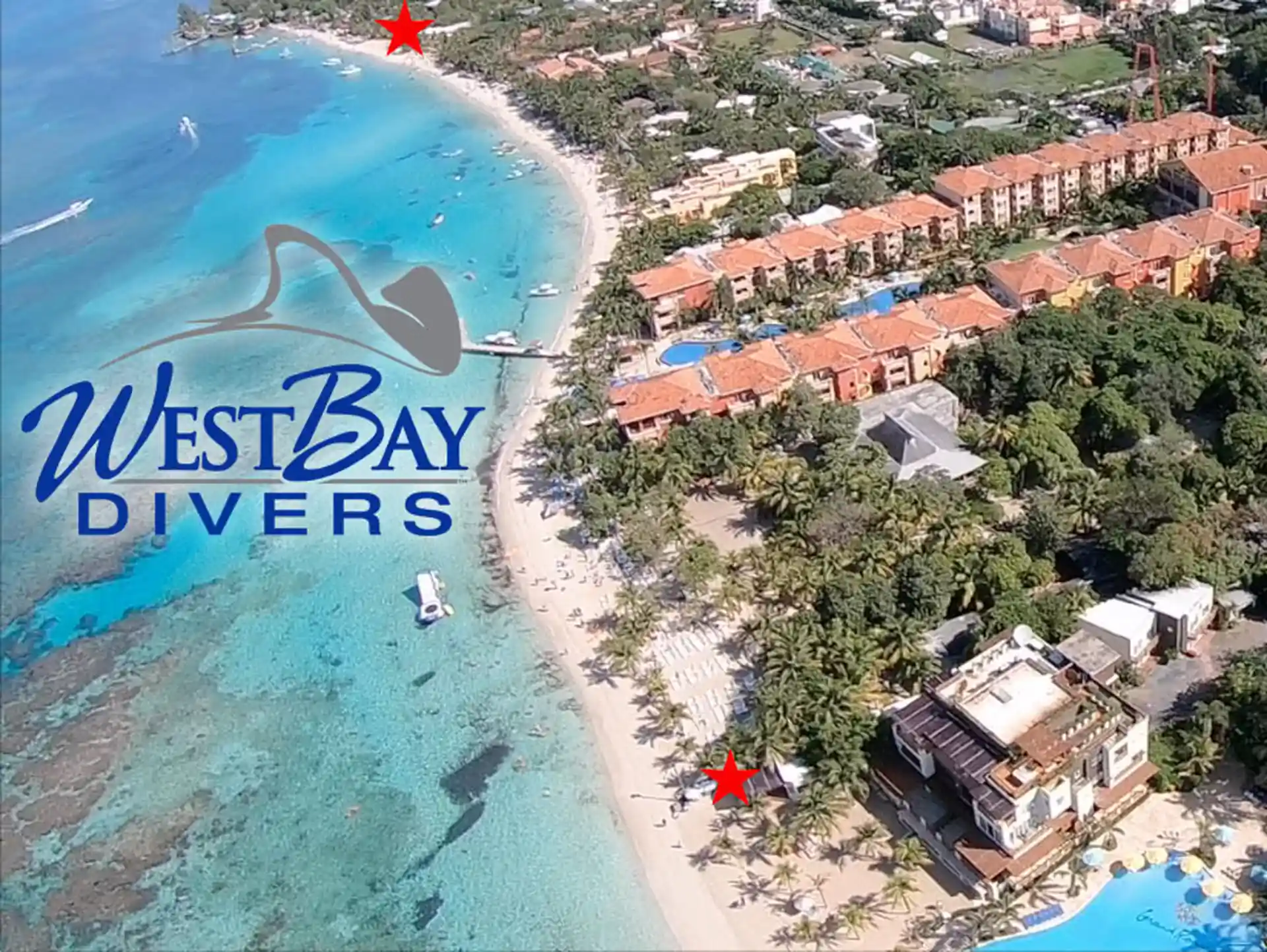 Ofrecemos buceo desde la costa desde 3 sitios de buceo en la hermosa West Bay.