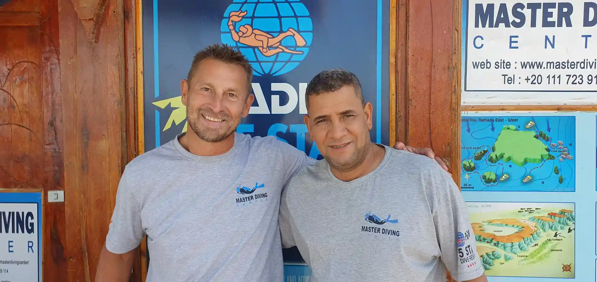 Carlo and Ahmed, PADI Instructors