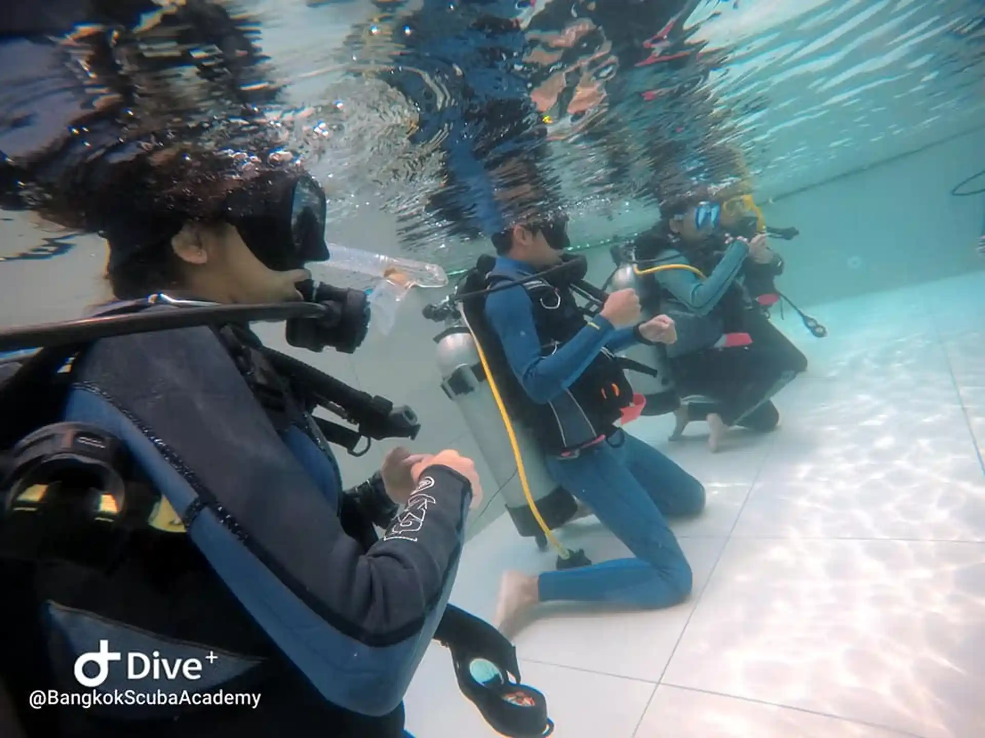 Confined water at pool