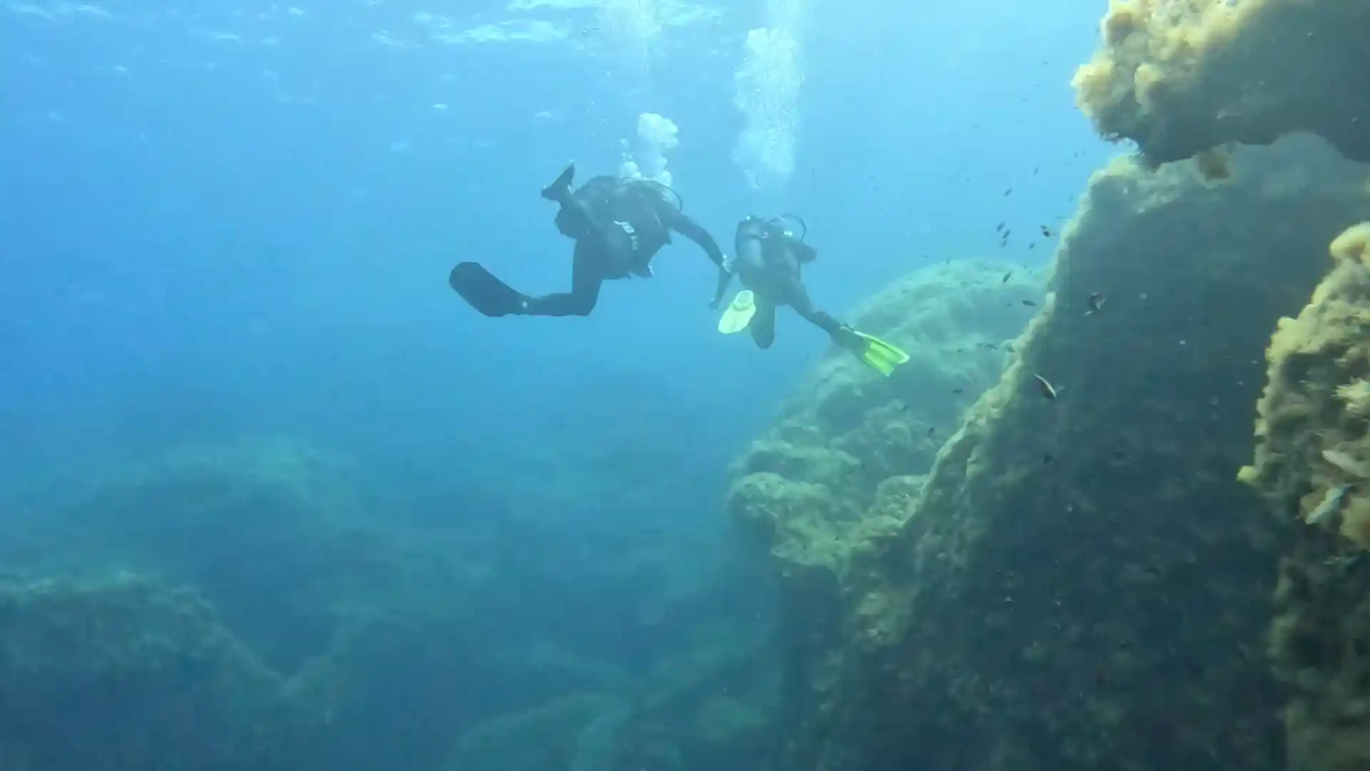 Reef diving at Cirkewwa