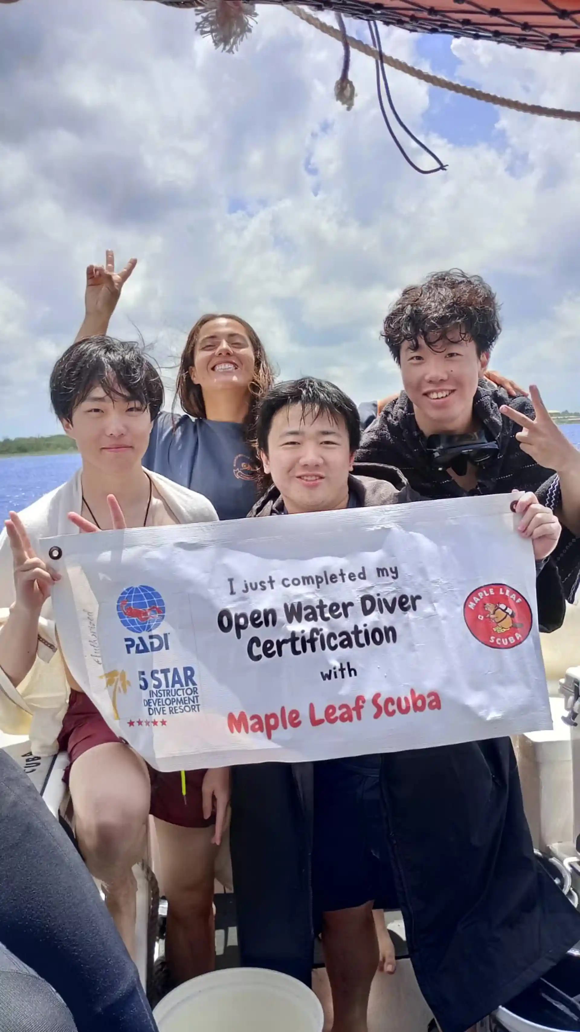 Friends completing their open water certifications together!