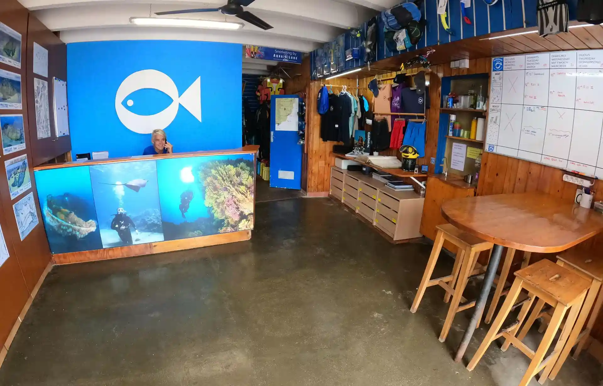 Photo du magasin de plongée