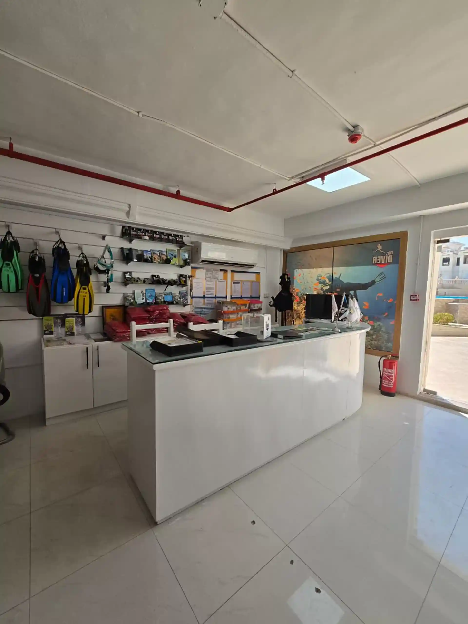 Photo du magasin de plongée